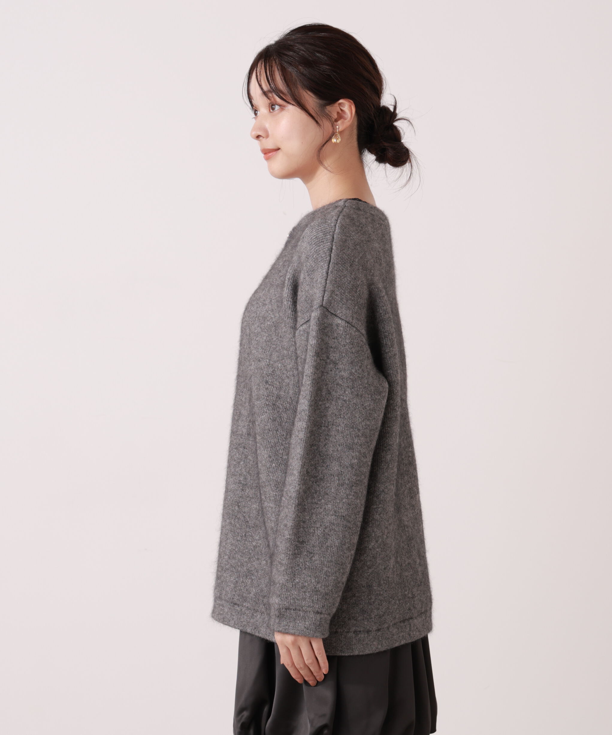 PROPORTION BODY DRESSING「FOX混ダブルフェイスニットカーディガン 25AW」|カーディガン|