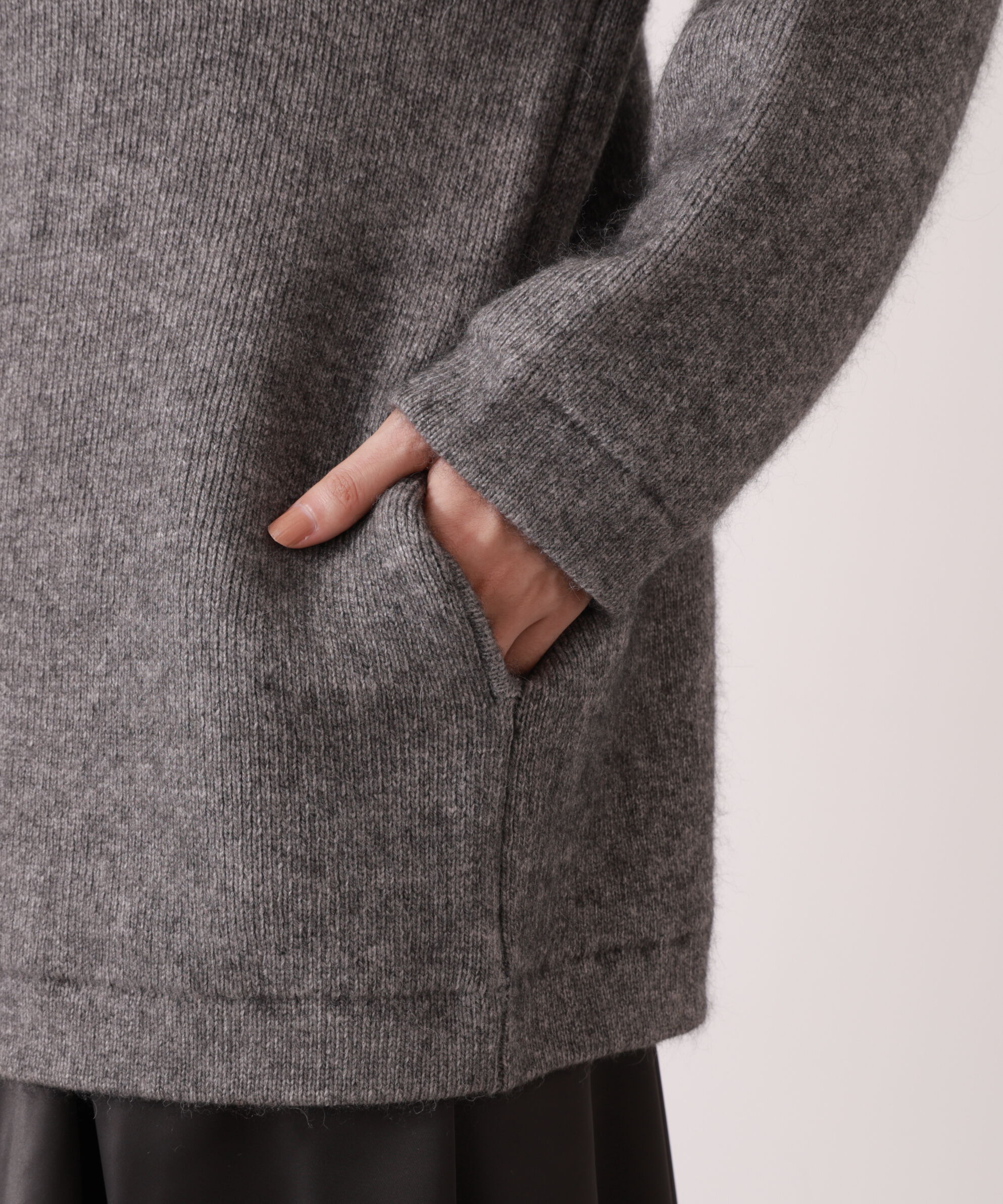 PROPORTION BODY DRESSING「FOX混ダブルフェイスニットカーディガン 25AW」|カーディガン|