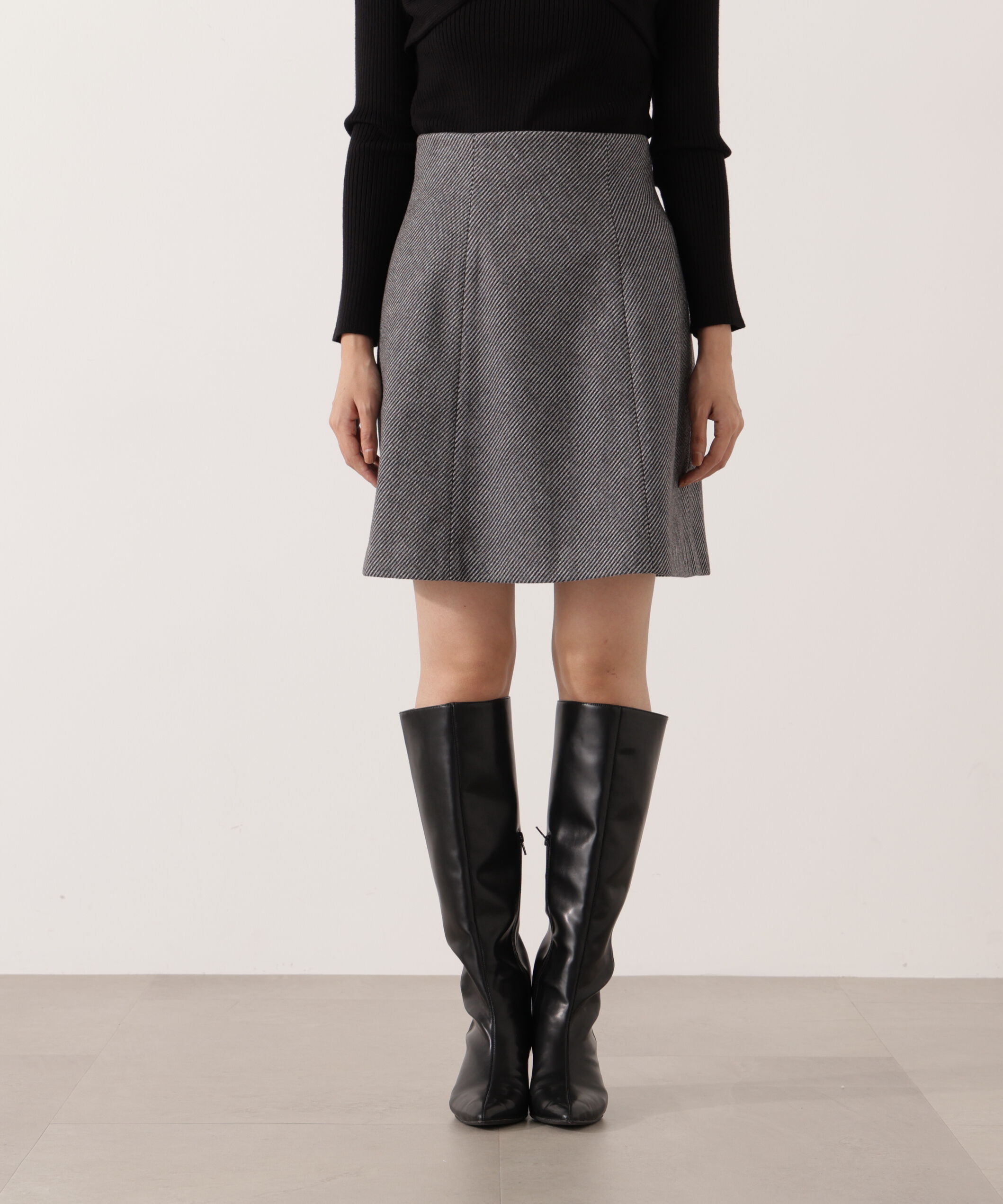 PROPORTION BODY DRESSING「《EDIT COLOGNE》台形ミニスカート 25AW」|スカート|