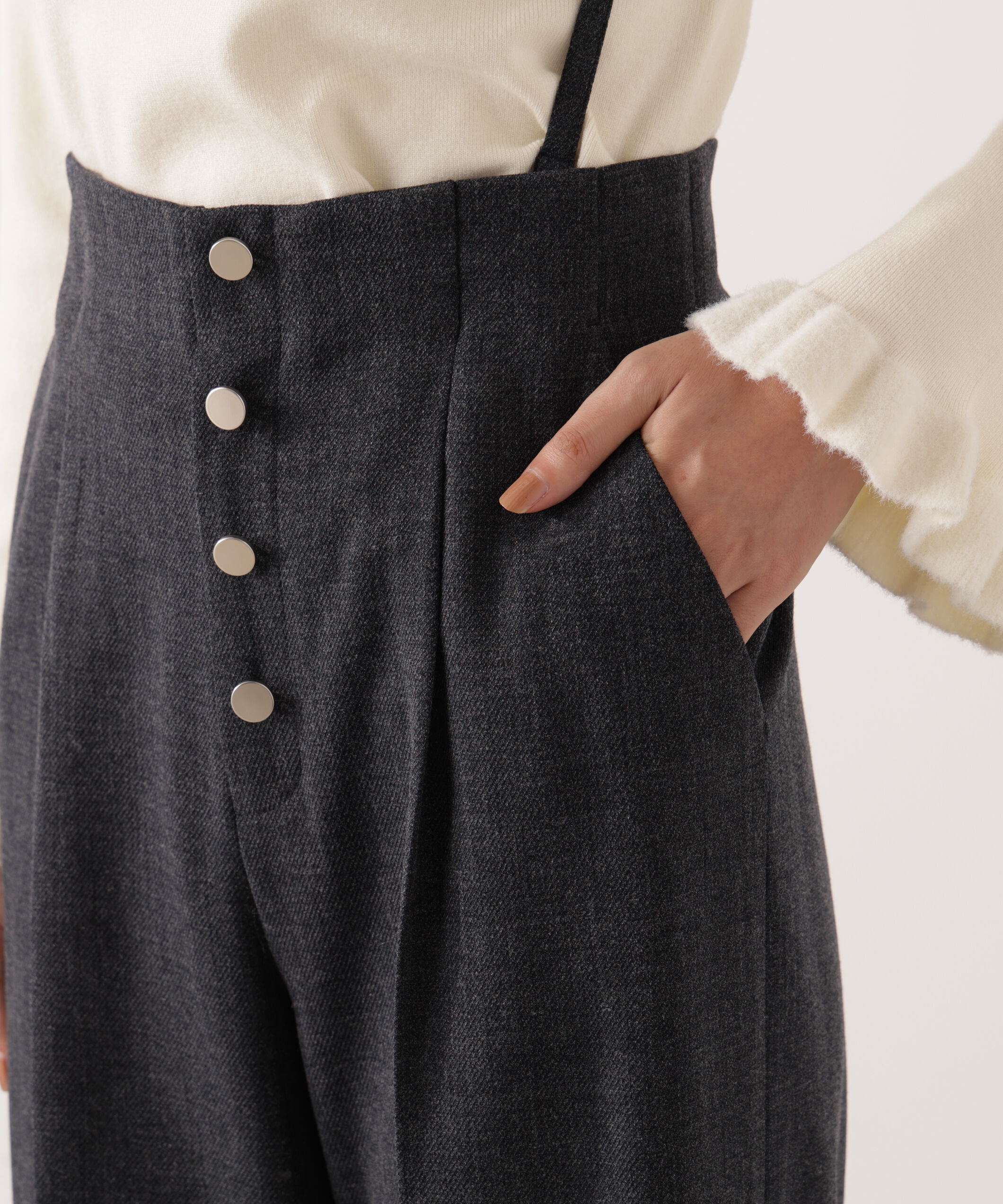 PROPORTION BODY DRESSING「フロント釦2wayワイドパンツ 25AW」|その他|