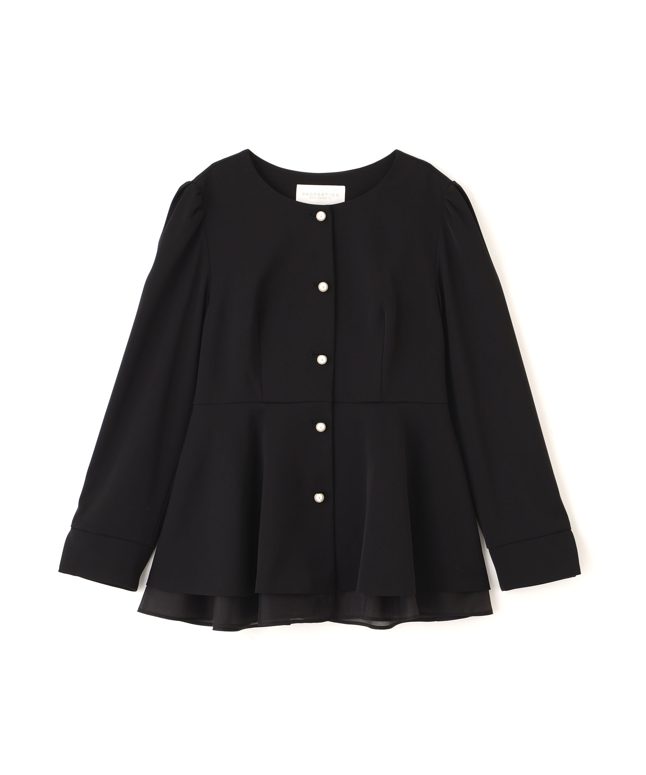 PROPORTION BODY DRESSING「＜セットアップ対応＞ペプラムジャケット」|ブルゾン・スタジャン|