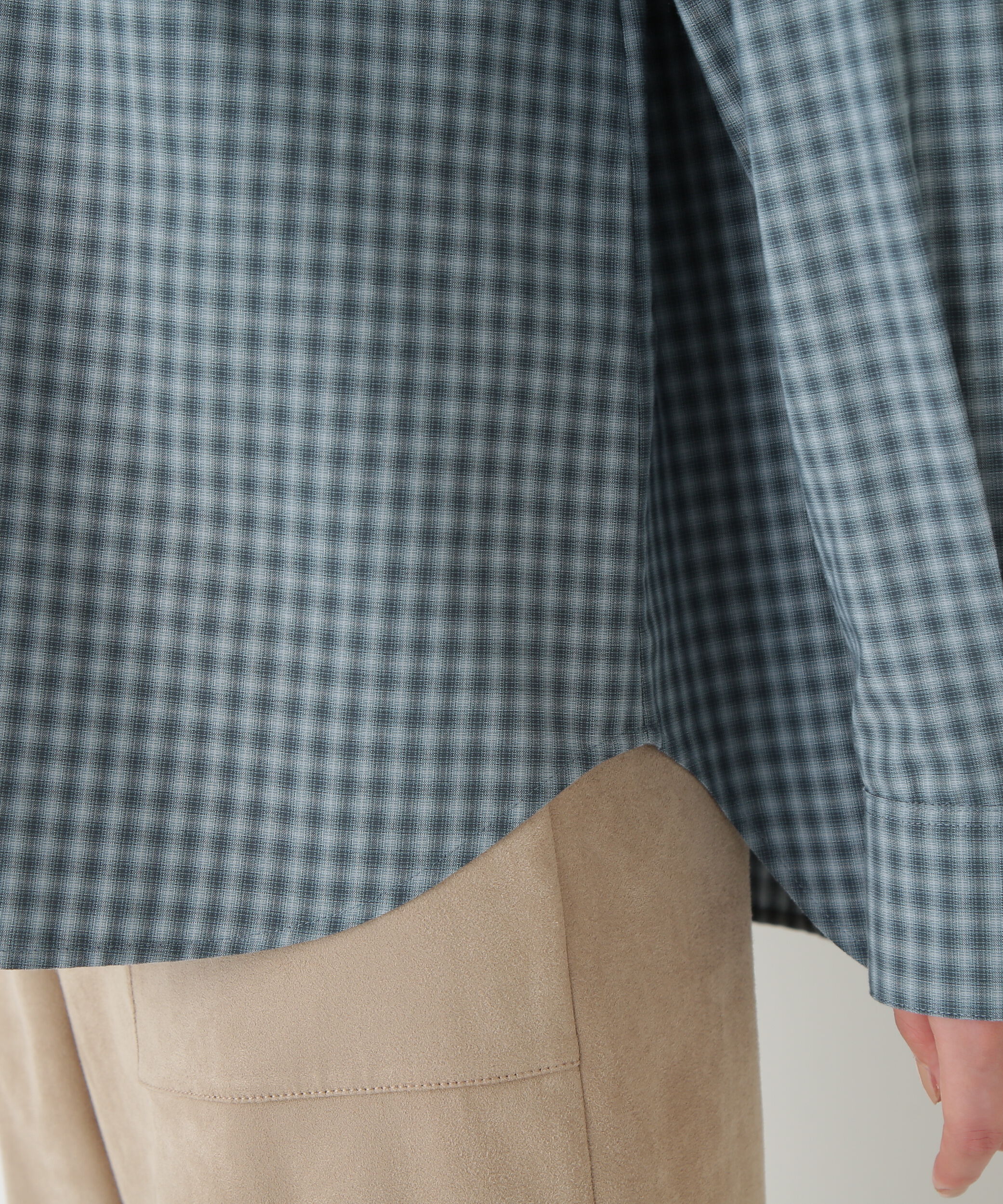  「◆オンブレーチェックオーバーシャツ」|シャツ・ブラウス|