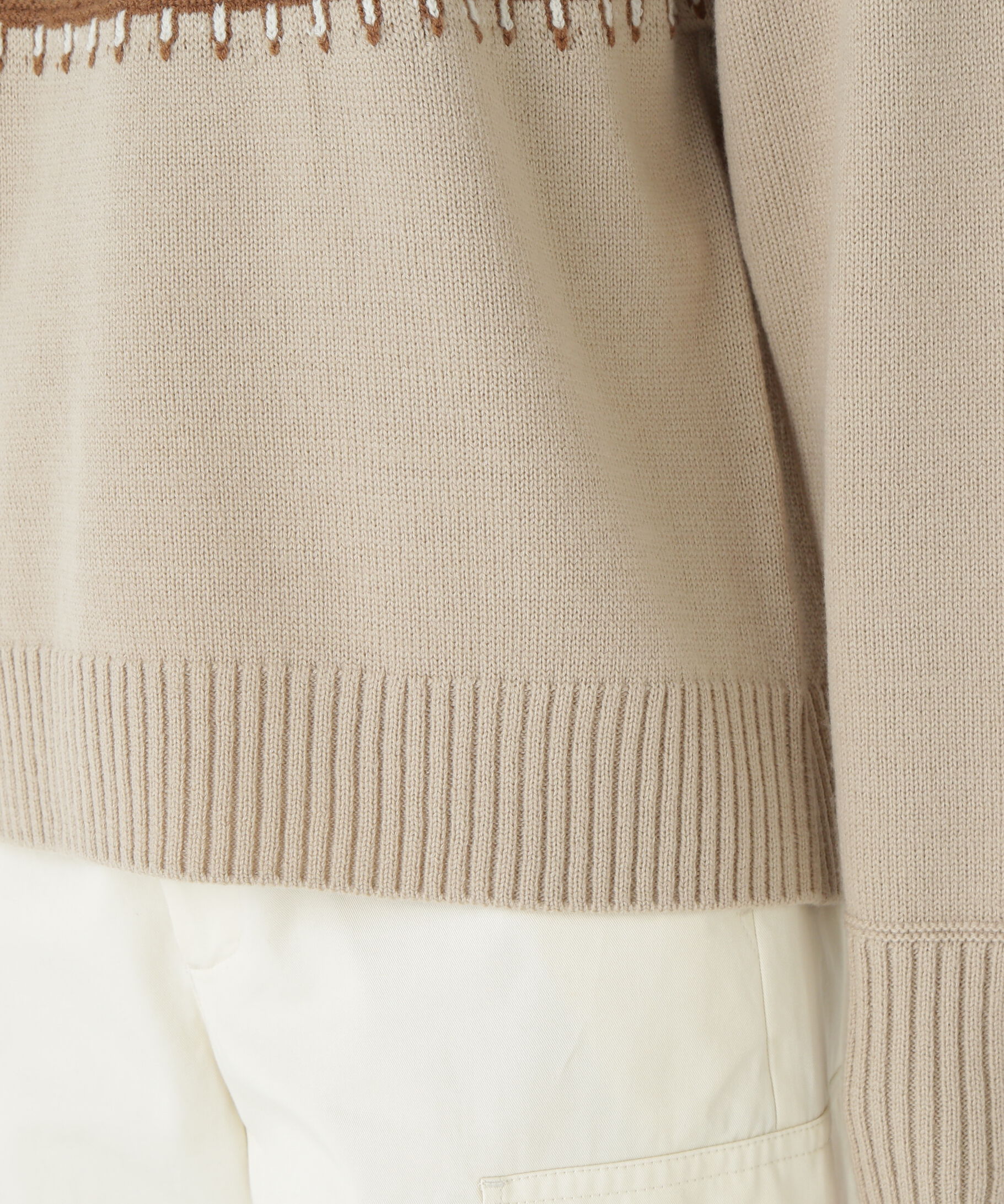  「◆ウールアクリル求心ジャカードプルオーバー」|ニット・セーター|