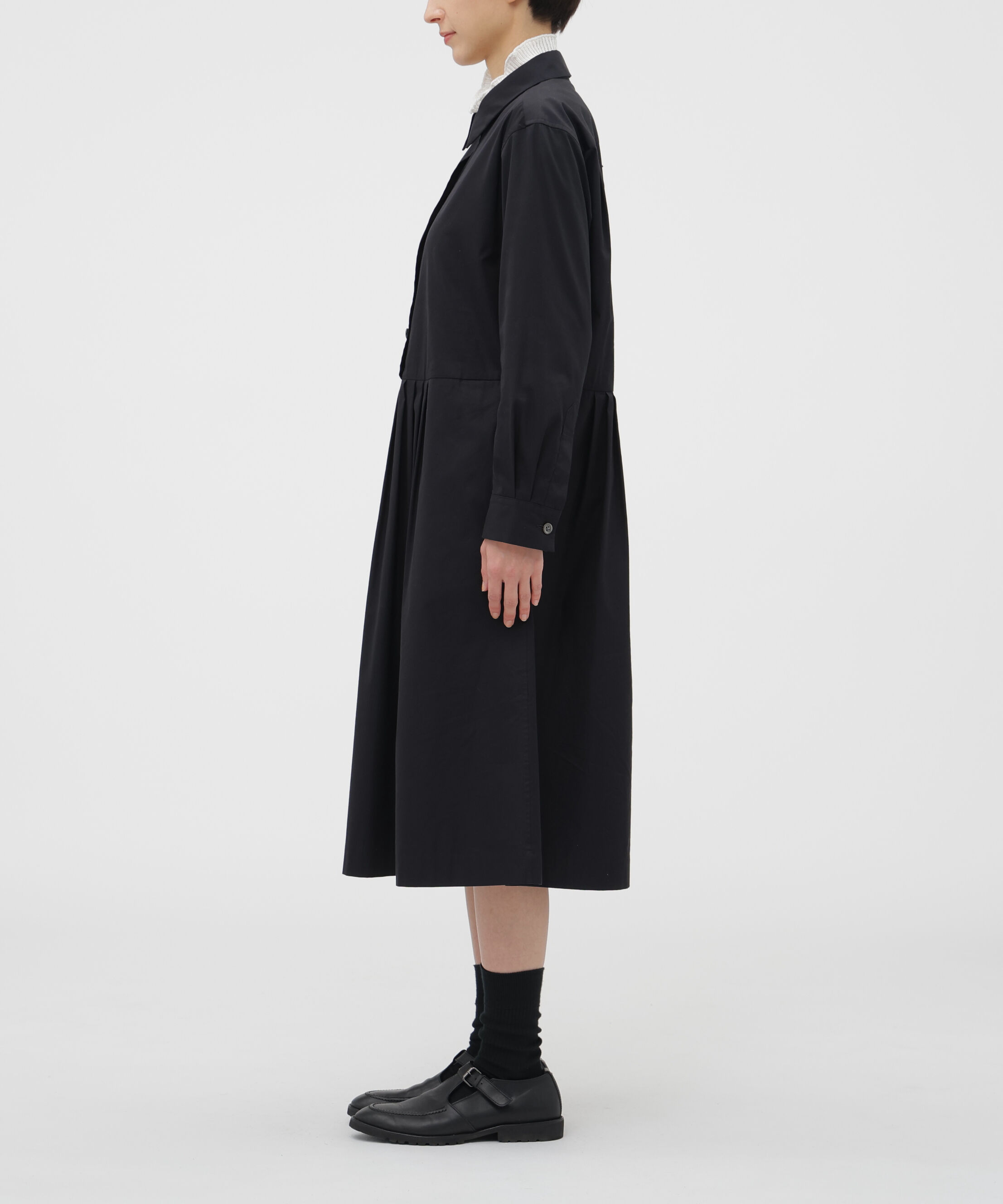  「COTTON SILK PLAINWEAVE DRESS」|ワンピース|