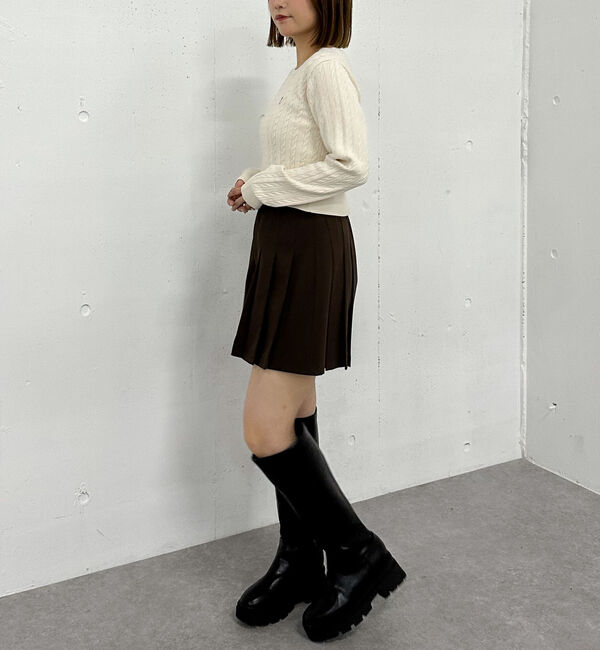 archives「ロゴ刺繍ケーブルニットプルオーバー」|ニット・セーター|