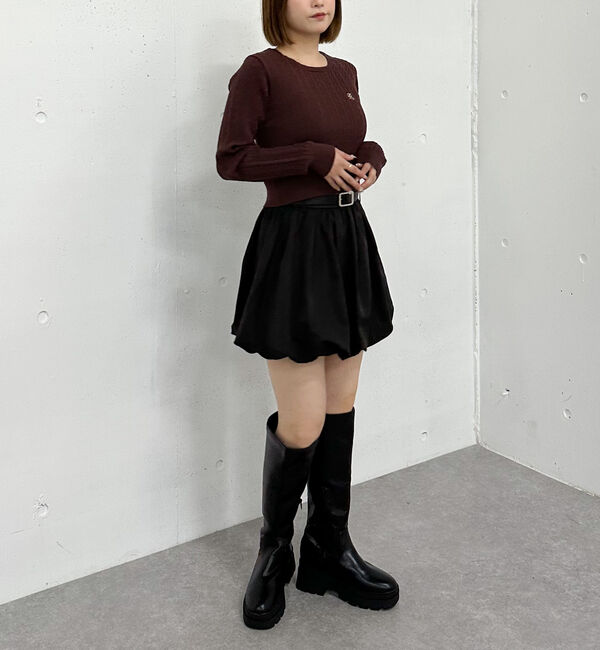 archives「ロゴ刺繍ケーブルニットプルオーバー」|ニット・セーター|