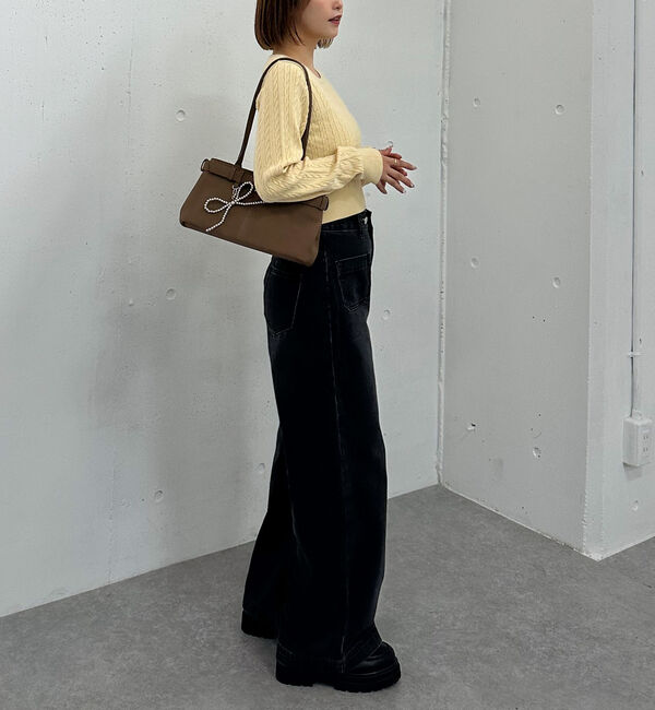 archives「ロゴ刺繍ケーブルニットプルオーバー」|ニット・セーター|