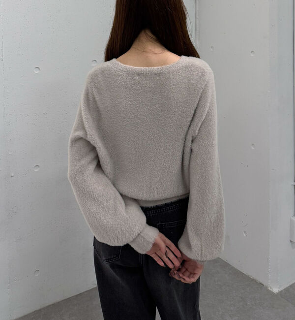 archives「ハートボタンフェザーニットカーディガン」|カーディガン|