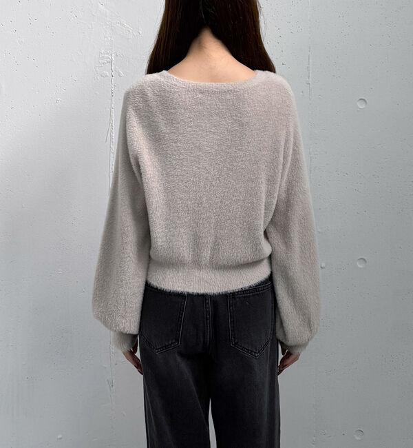 archives「ハートボタンフェザーニットカーディガン」|カーディガン|