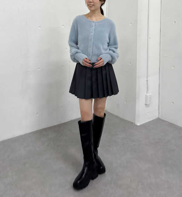 archives「ハートボタンフェザーニットカーディガン」|カーディガン|