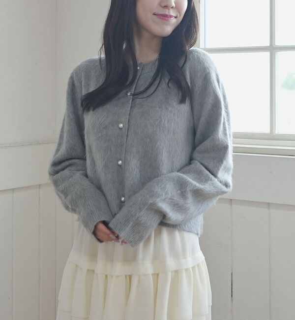 archives「パールシャギーニットカーディガン」|カーディガン|