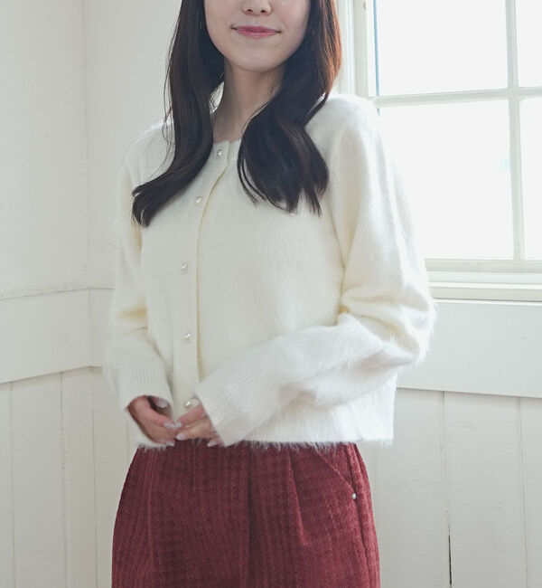 archives「パールシャギーニットカーディガン」|カーディガン|