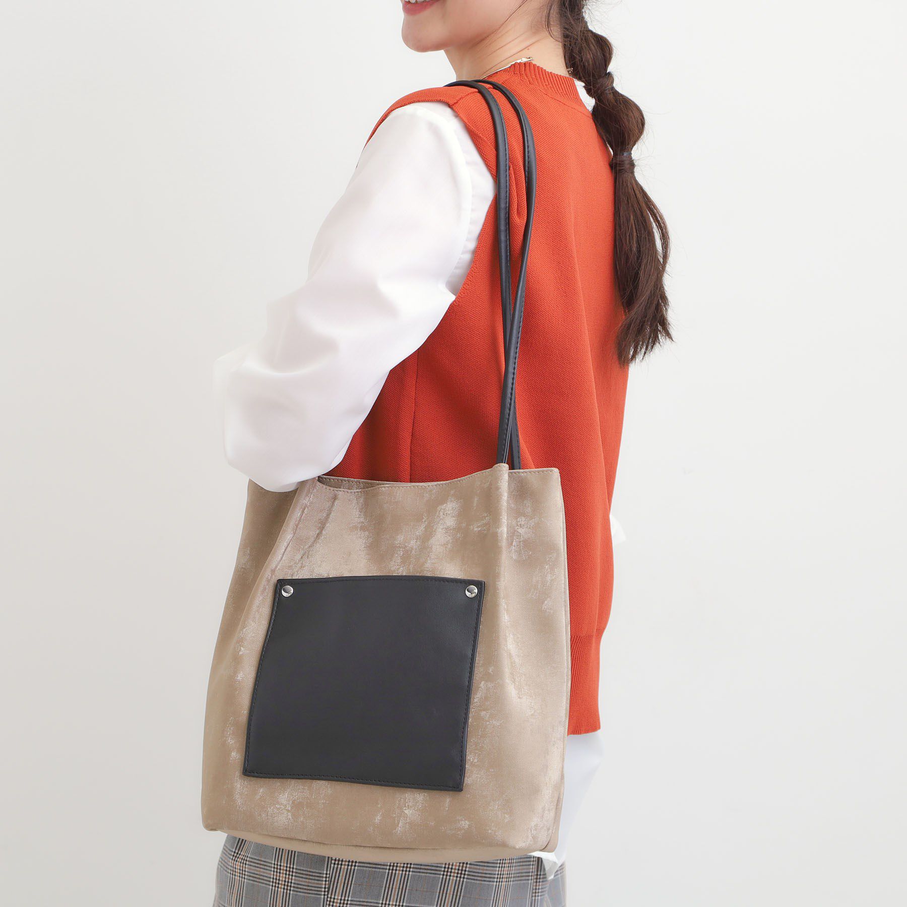 SHOO･LA･RUE「つまみハンドルトートバッグ」|トートバッグ|