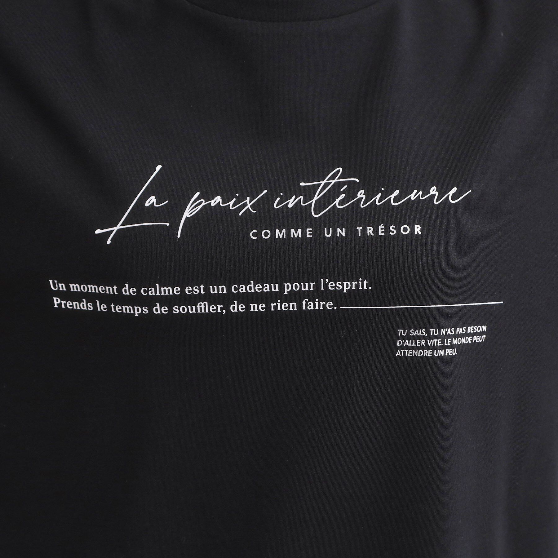 SHOO･LA･RUE「【ひんやり/S-LL】大人の五分袖プリントTシャツ」|Tシャツ・カットソー|