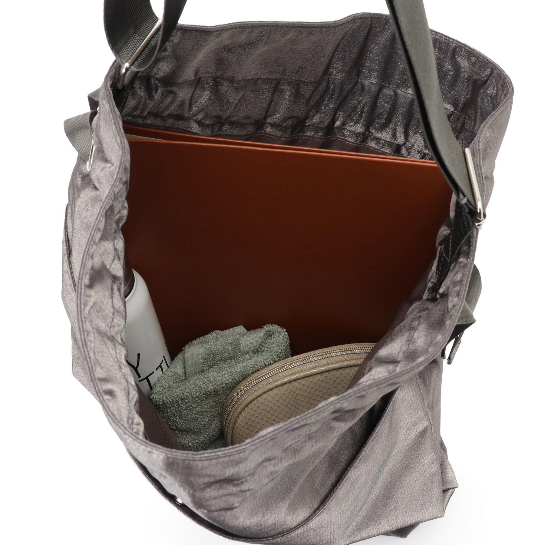 SHOO･LA･RUE「シャイニー生地巾着ショルダーバッグ」|ショルダー・メッセンジャー|