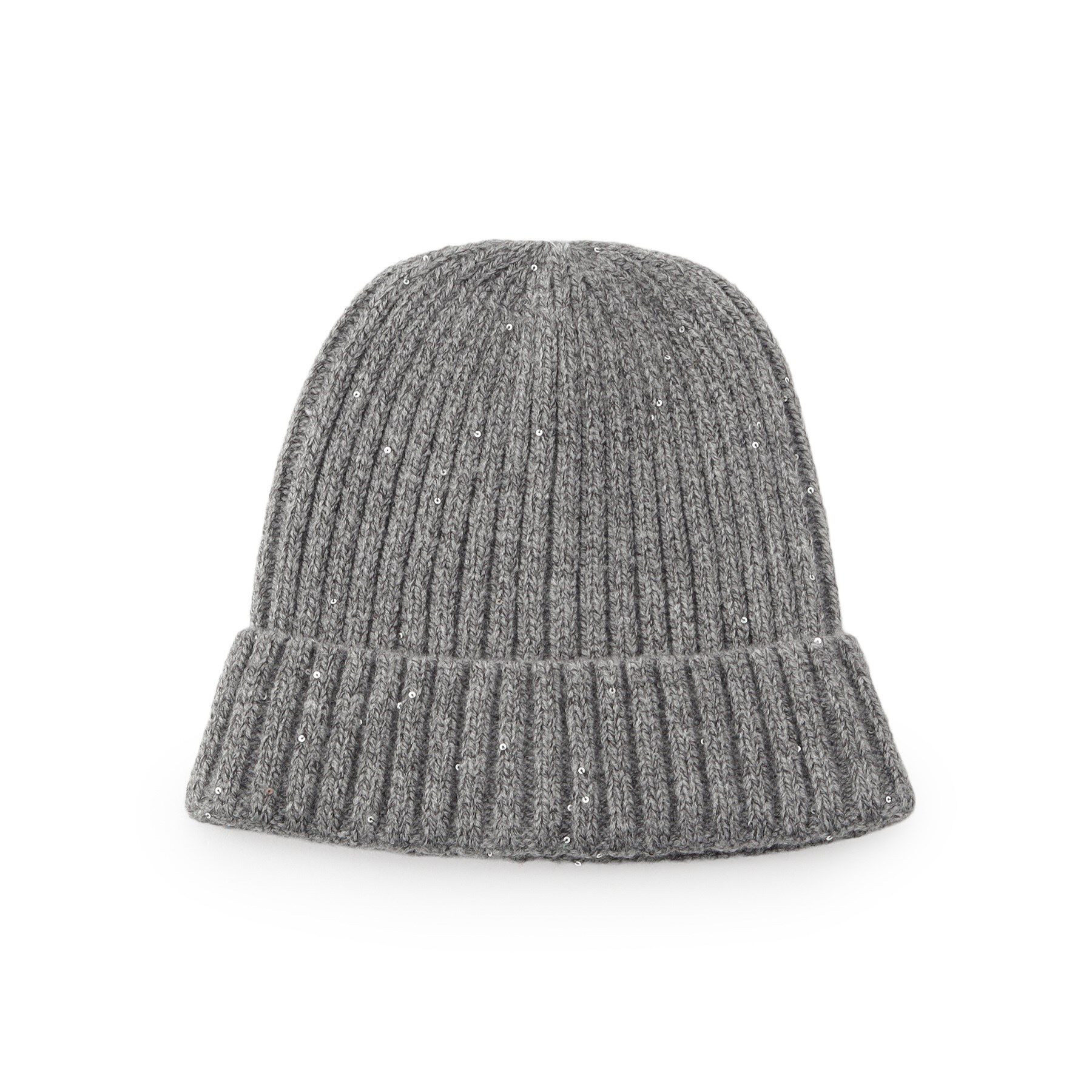 SHOO･LA･RUE「スパンコールリブニット帽」|ニット帽|