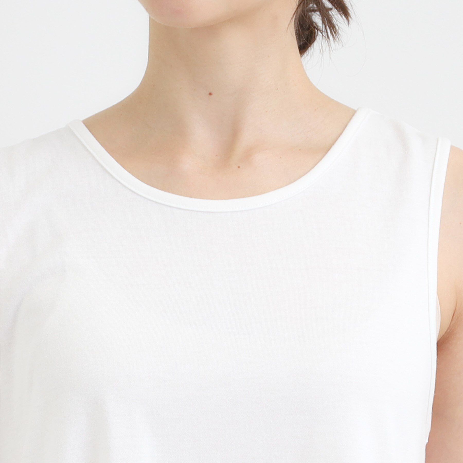 SHOO･LA･RUE「【2点セット】ハーフスリーブミニ裏毛プルオーバー＆レースタンクトップSET」|その他|