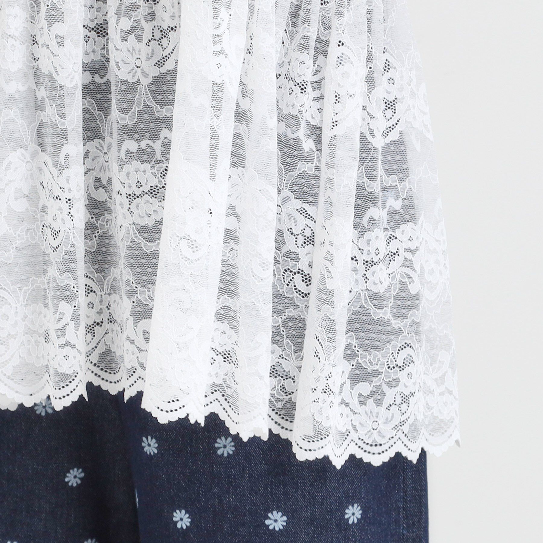 SHOO･LA･RUE「【2点セット】ハーフスリーブミニ裏毛プルオーバー＆レースタンクトップSET」|その他|