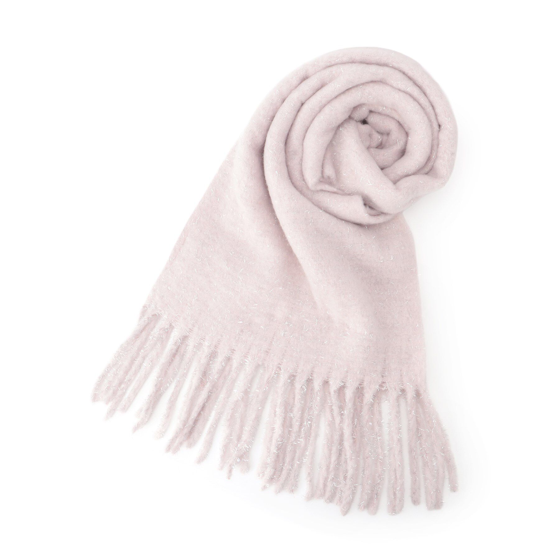 SHOO･LA･RUE「太フリンジラメストール」|ストール|ピンク(072)