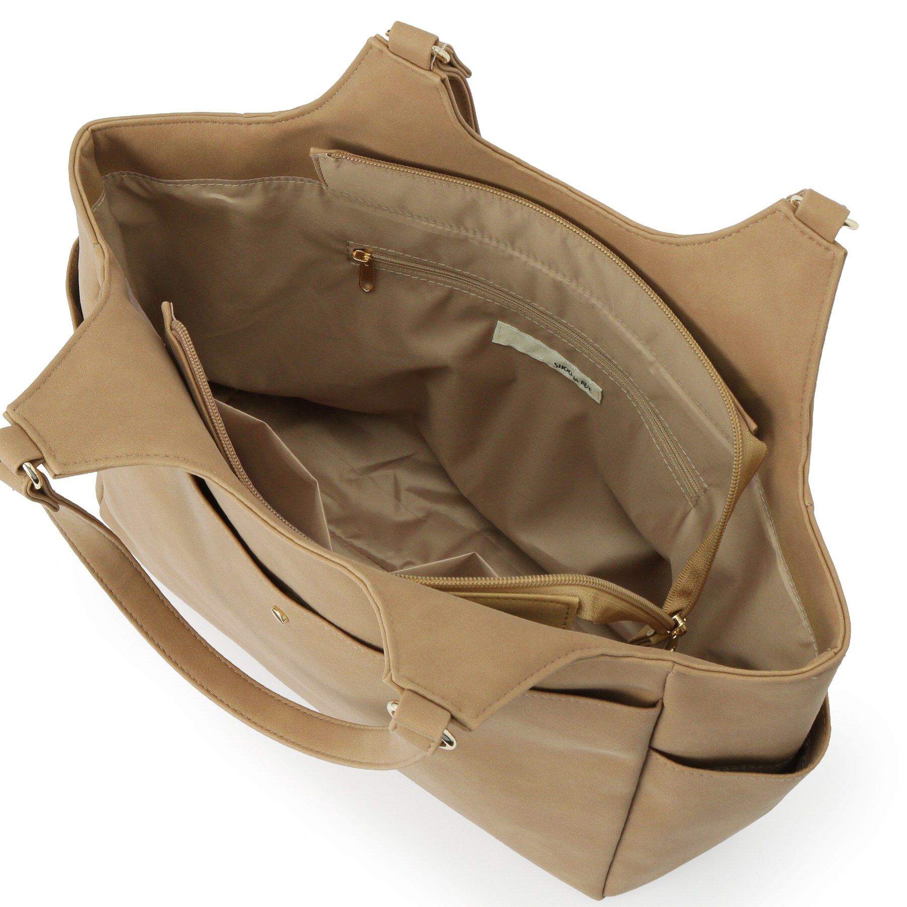 SHOO･LA･RUE「スエード調8ポケットトートバッグ」|トートバッグ|