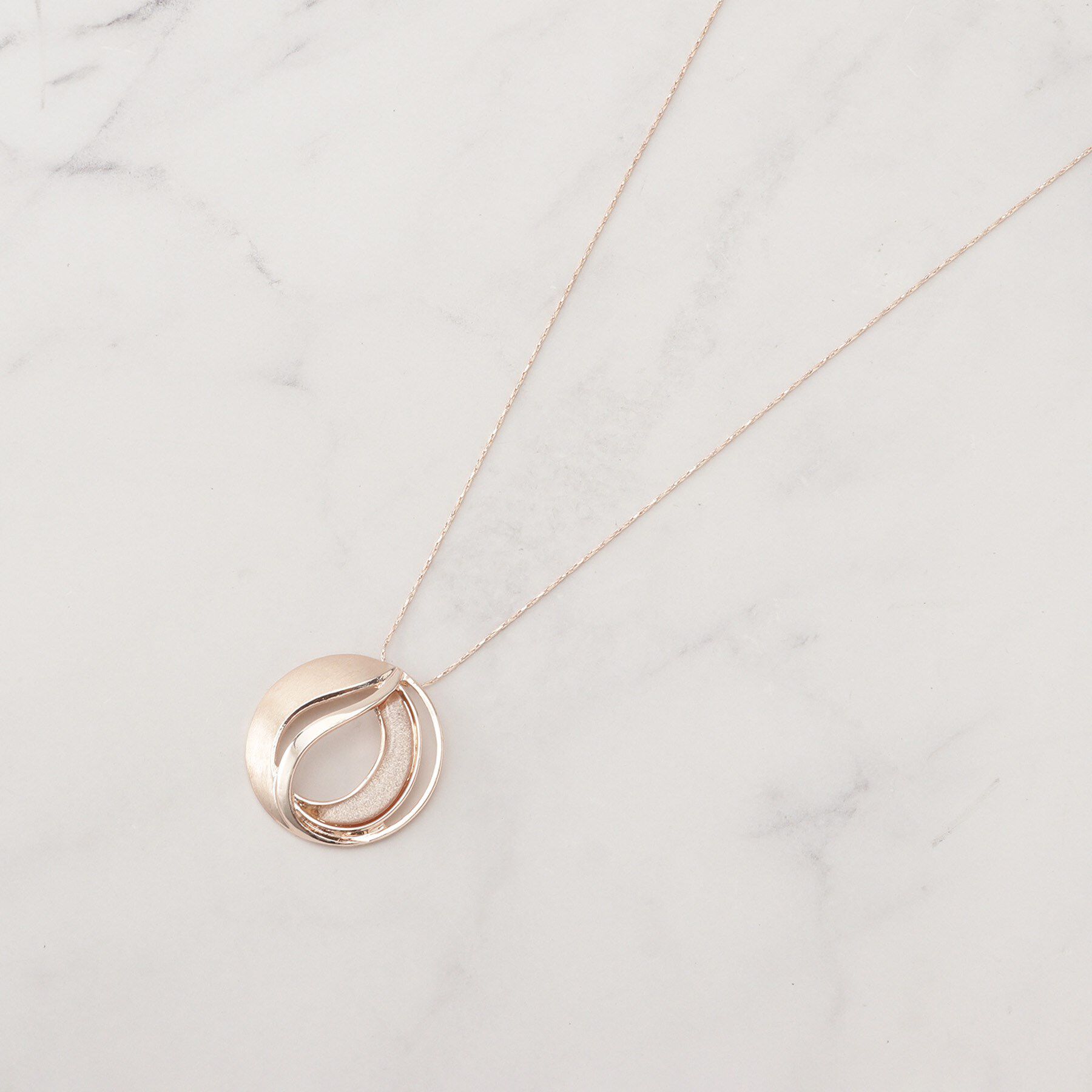 SHOO･LA･RUE「つやなしエポサークルネックレス」|ネックレス|