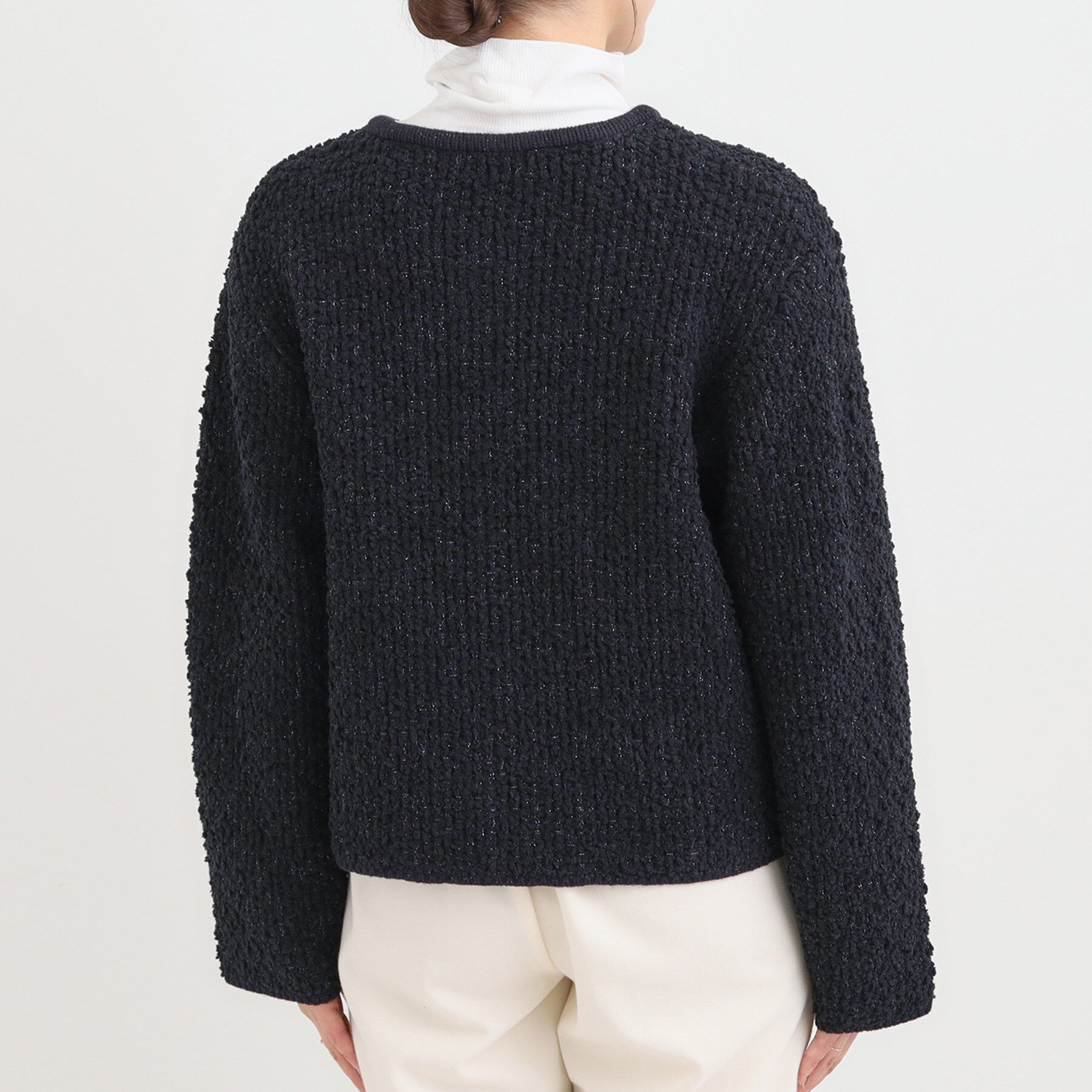 SHOO･LA･RUE「カジュアルにも きれいめにも ぽこぽこニットカーディガン」|カーディガン|