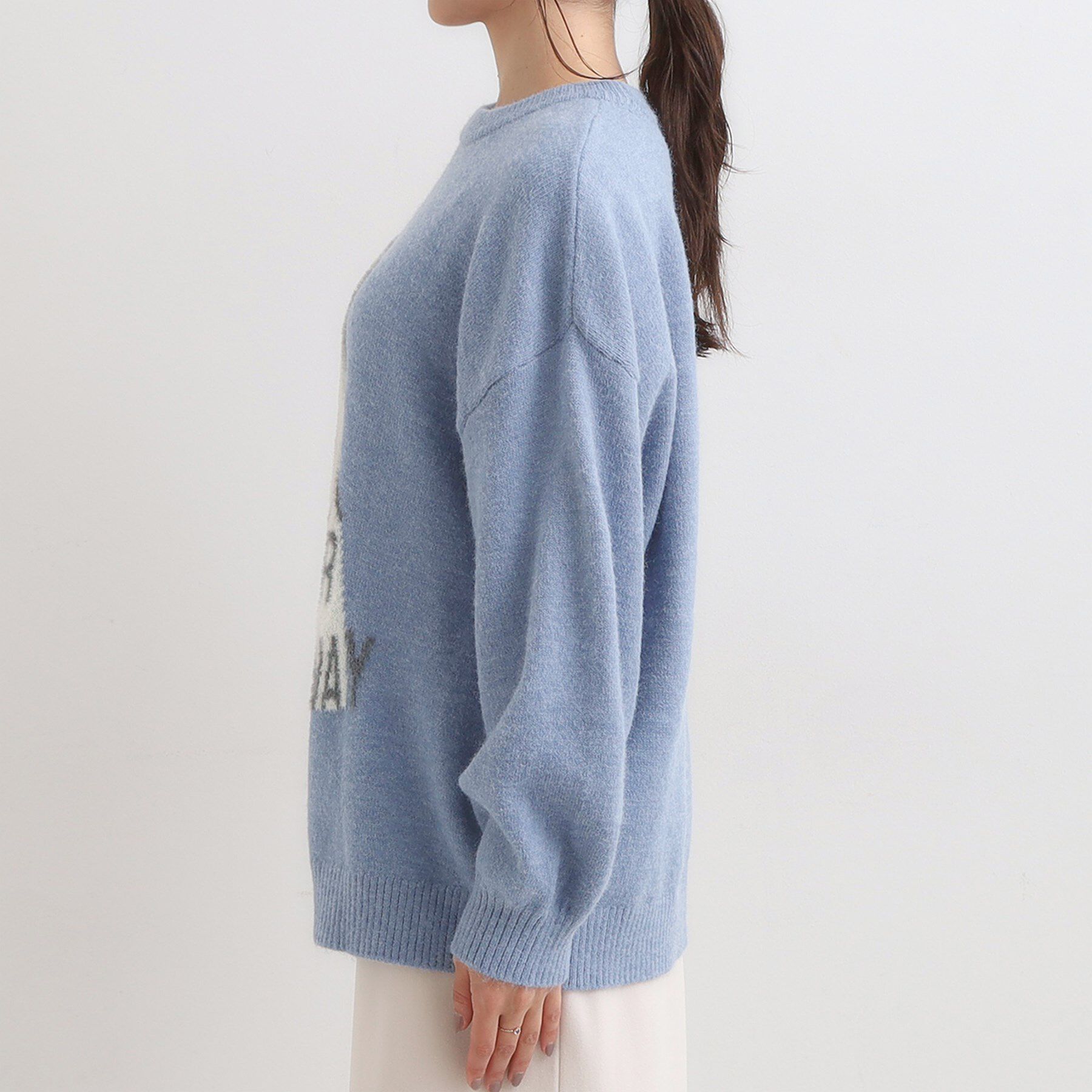 SHOO･LA･RUE「【旭山動物園応援商品】ゆるアニマル ふわふわジャカードニット」|ニット・セーター|