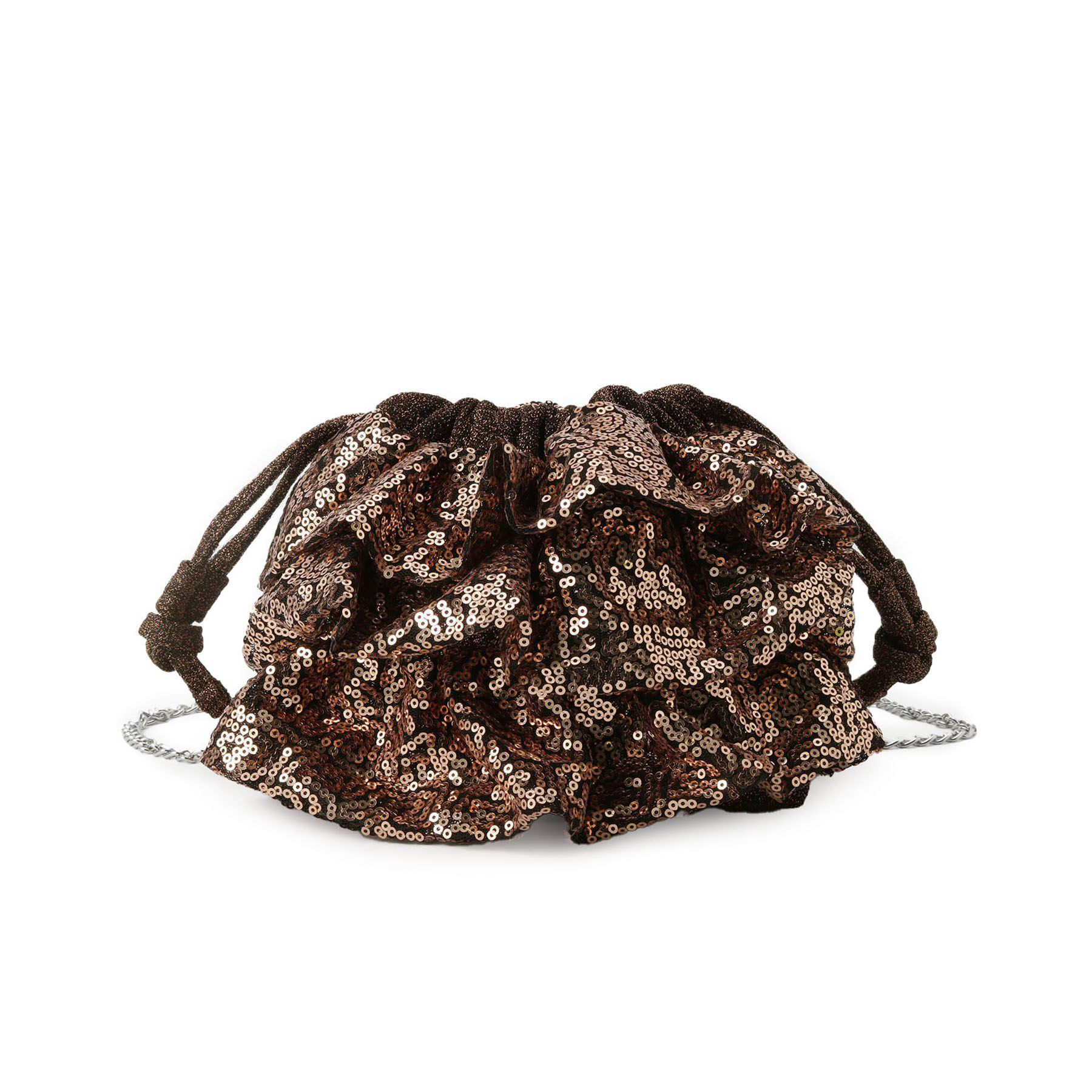 SHOO･LA･RUE「スパンコールフリル巾着ショルダーバッグ」|ショルダー・メッセンジャー|