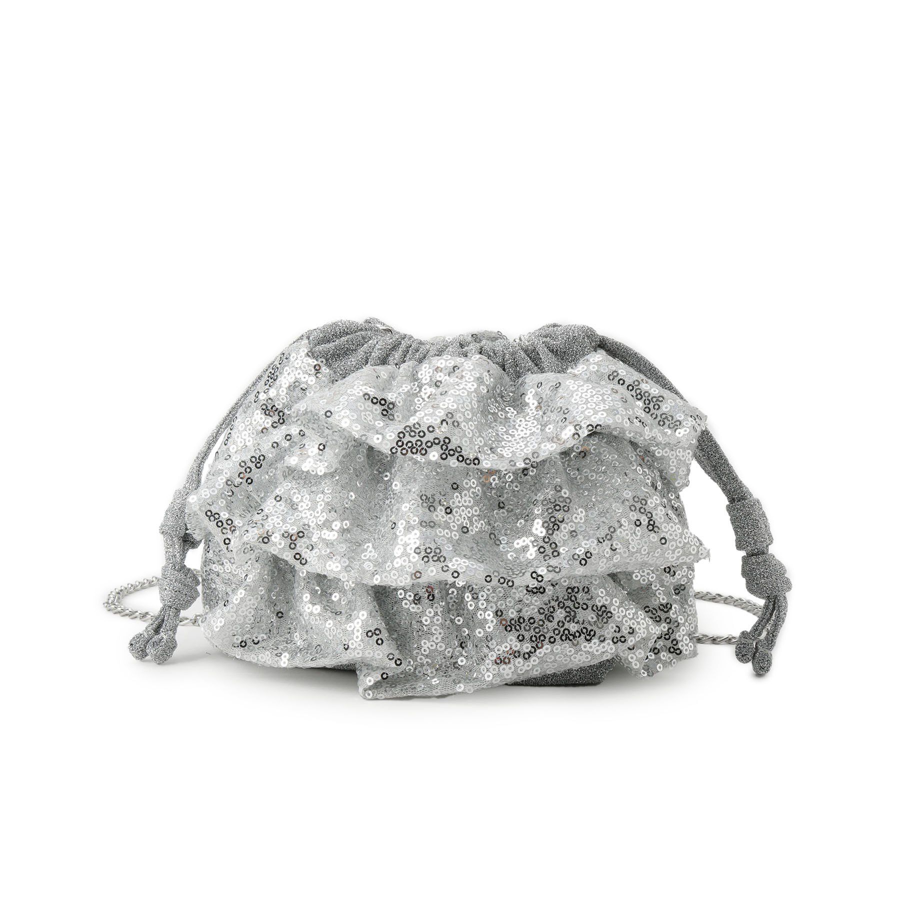 SHOO･LA･RUE「スパンコールフリル巾着ショルダーバッグ」|ショルダー・メッセンジャー|