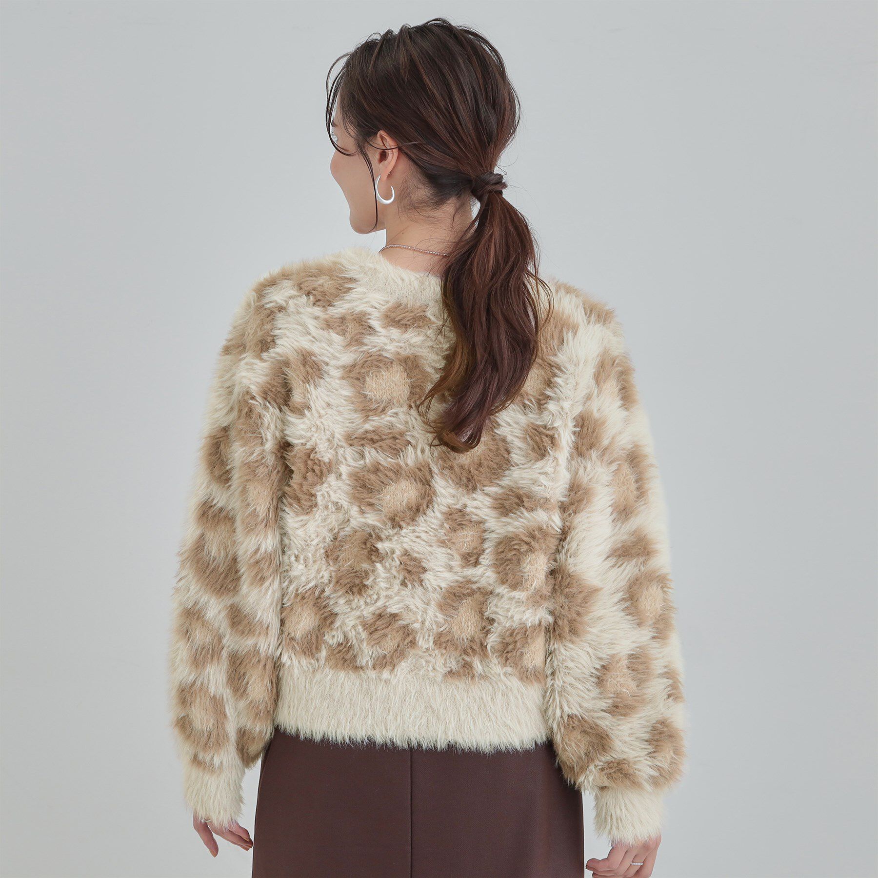 SHOO･LA･RUE「【選べる4柄】ふわふわ ロングフェザーニット」|ニット・セーター|