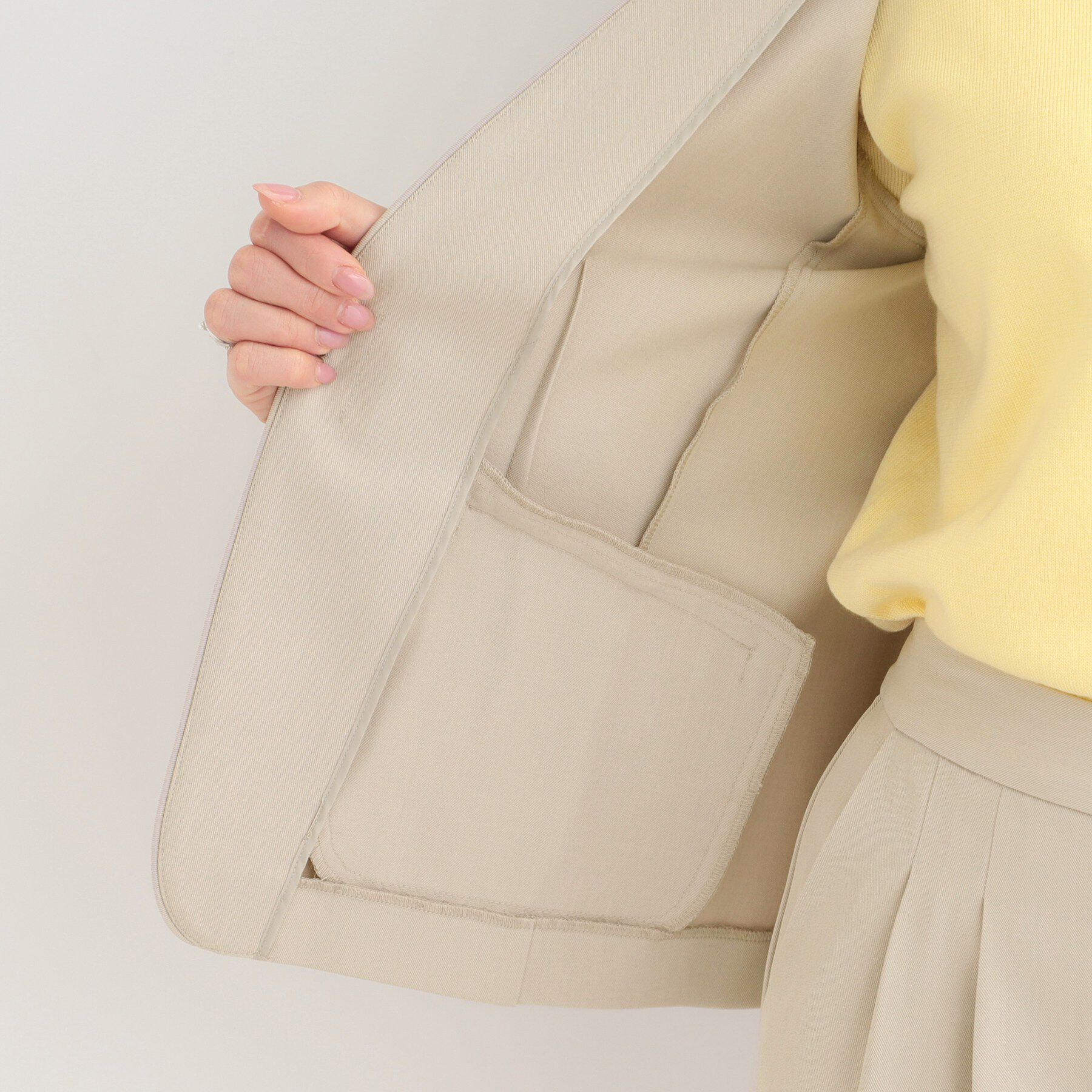 SHOO･LA･RUE「【多機能】カラーレスジャケット」|ノーカラージャケット|