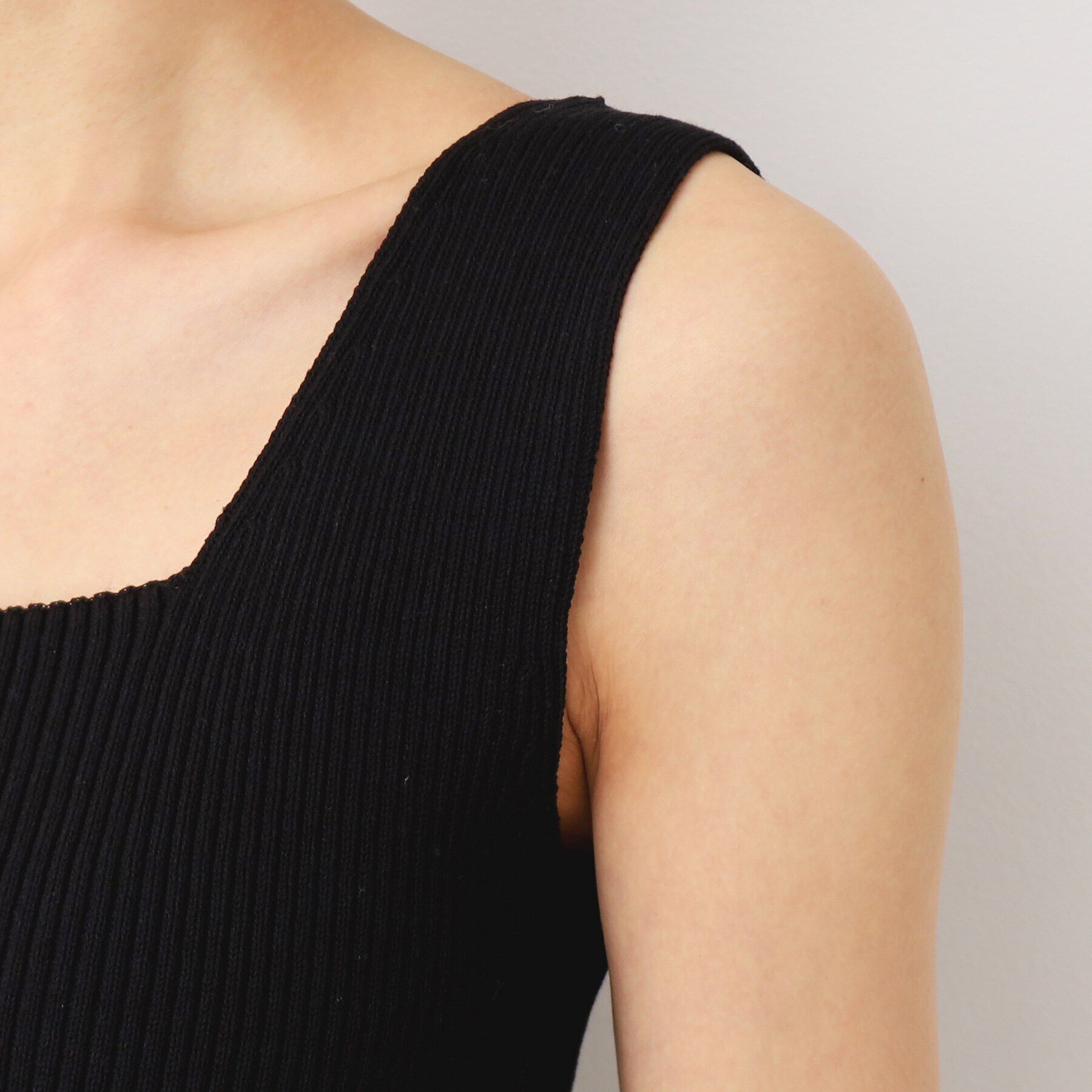 Dessin「【洗える】ニットリブタンクトップ」|キャミソール|