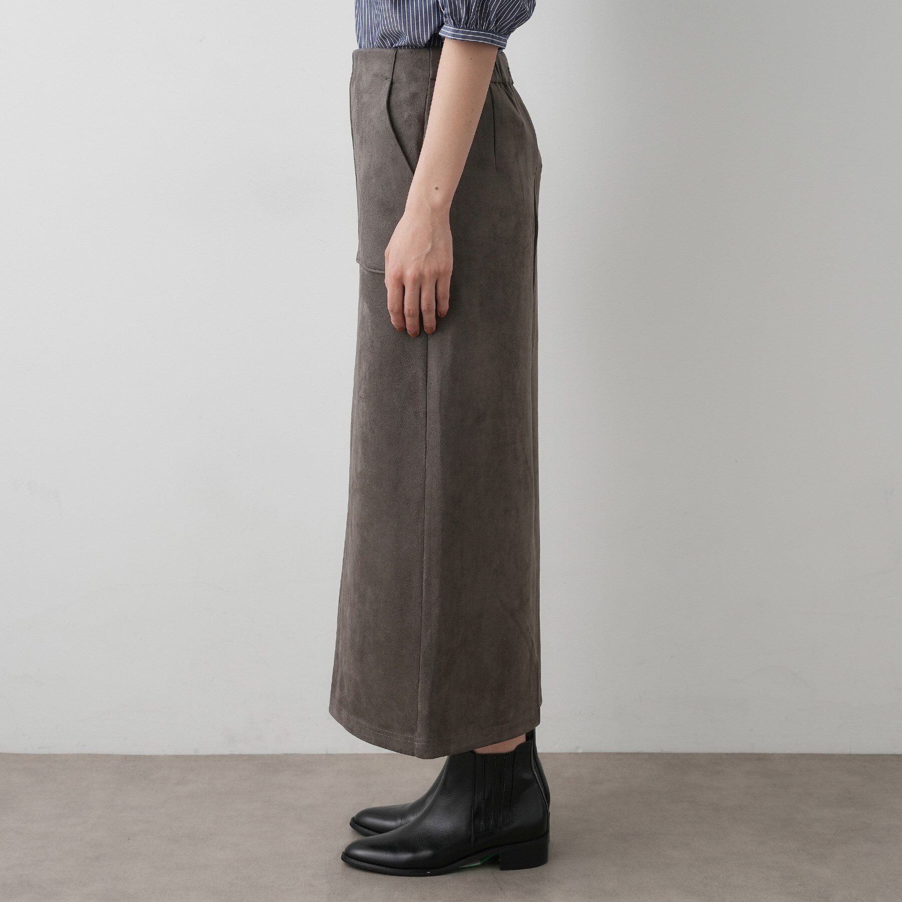 Dessin「【セットアップ可・洗える】マシュマロスウェードスカート」|スカート|