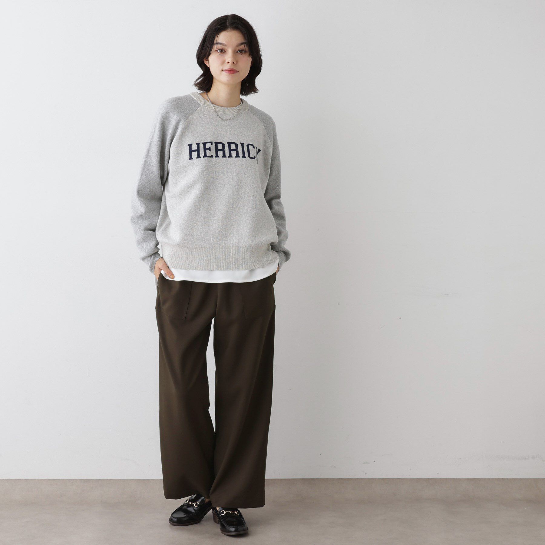 Dessin「【ウエストゴム・洗える】コンフォートワイドパンツ」|その他|