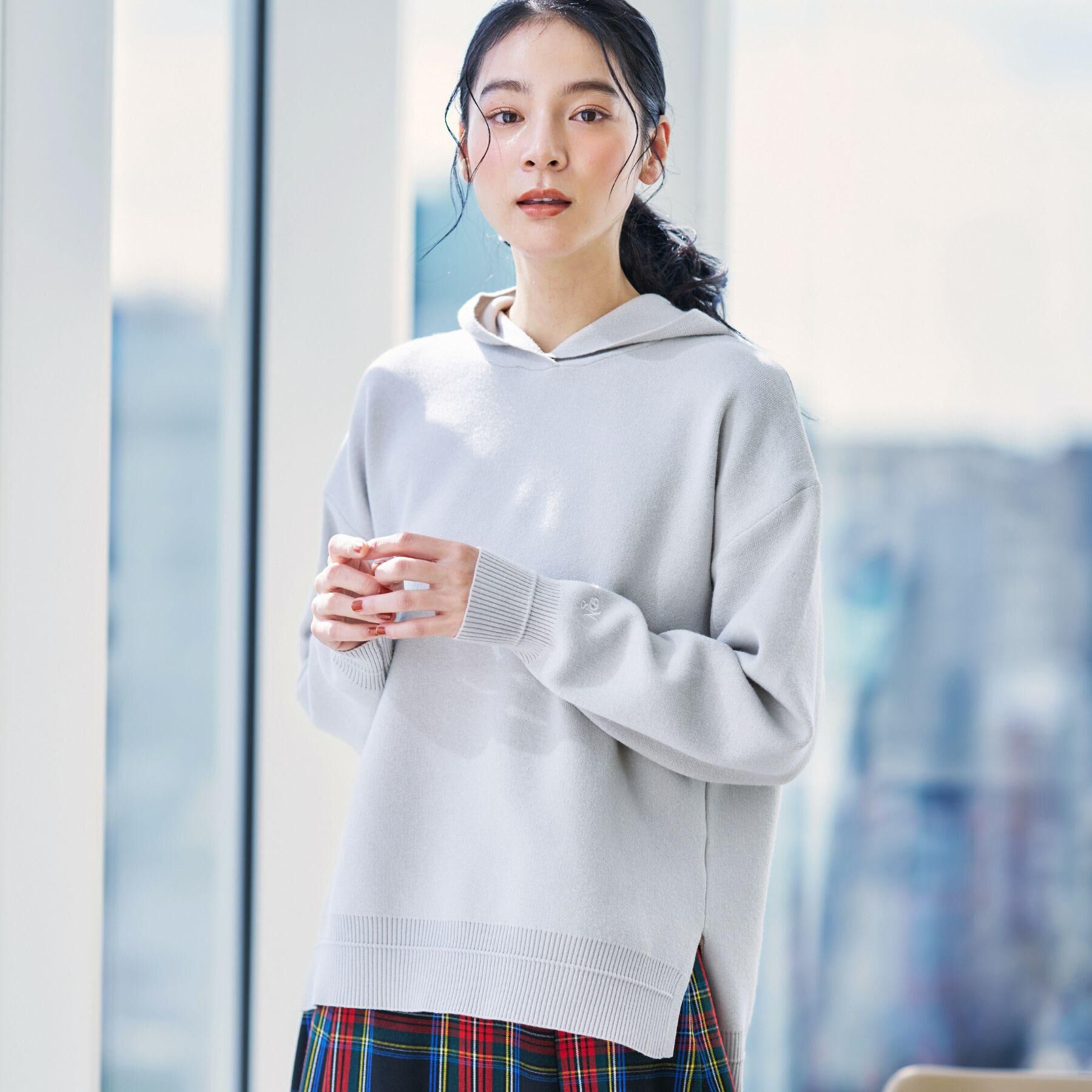 Dessin「【洗える／体型カバー】ちょうどいいニットパーカ」|ニット・セーター|