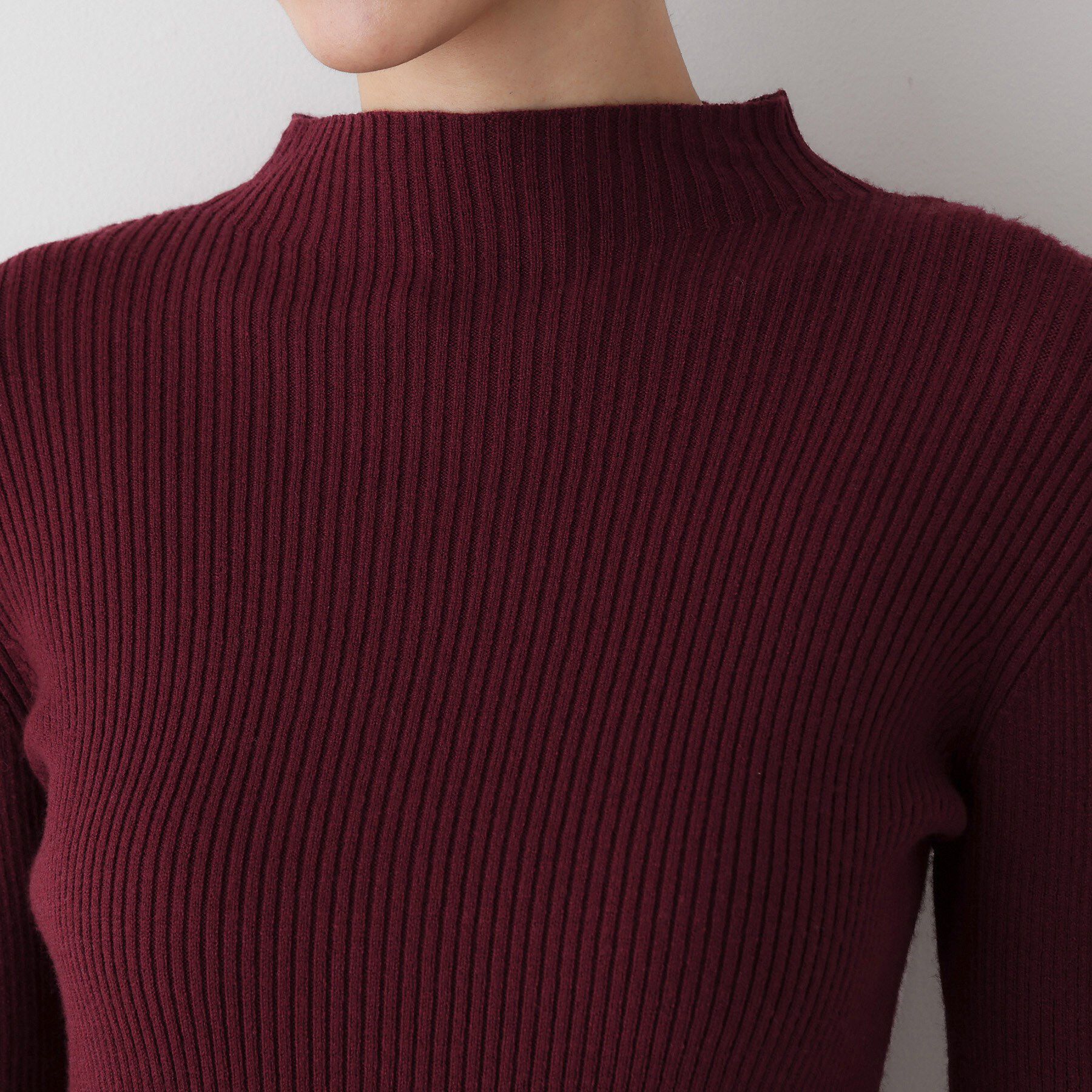 Dessin「【洗える】リブタートルネックニット」|ニット・セーター|