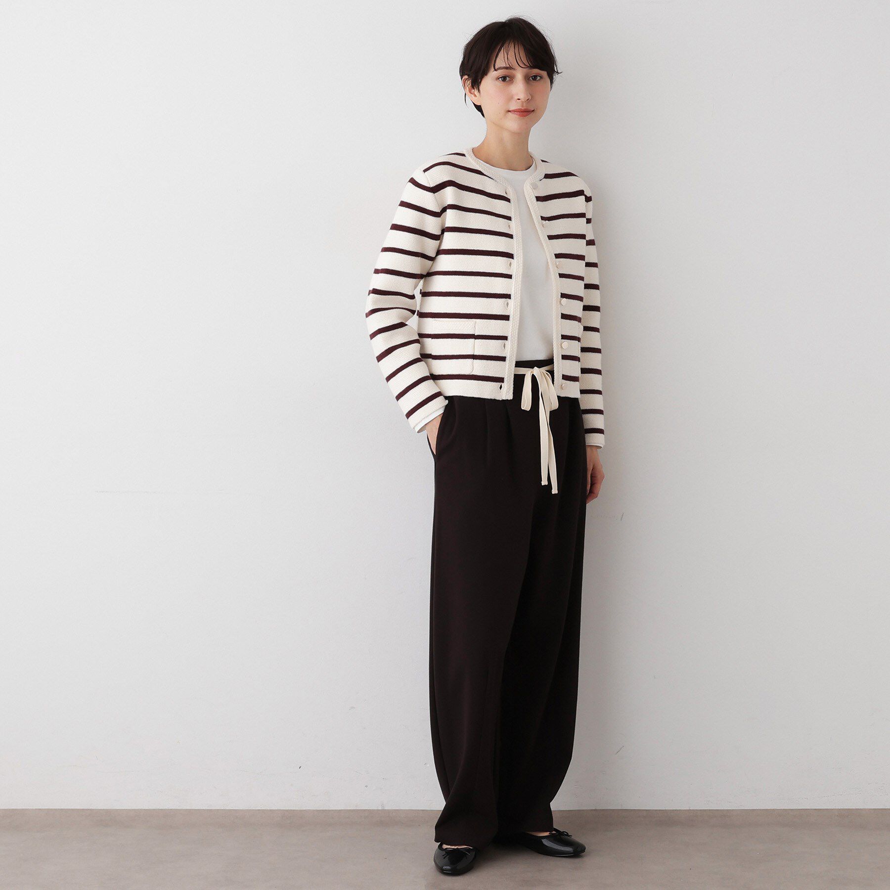 Dessin「【洗える】ジャケット見えカーディガン」|カーディガン|