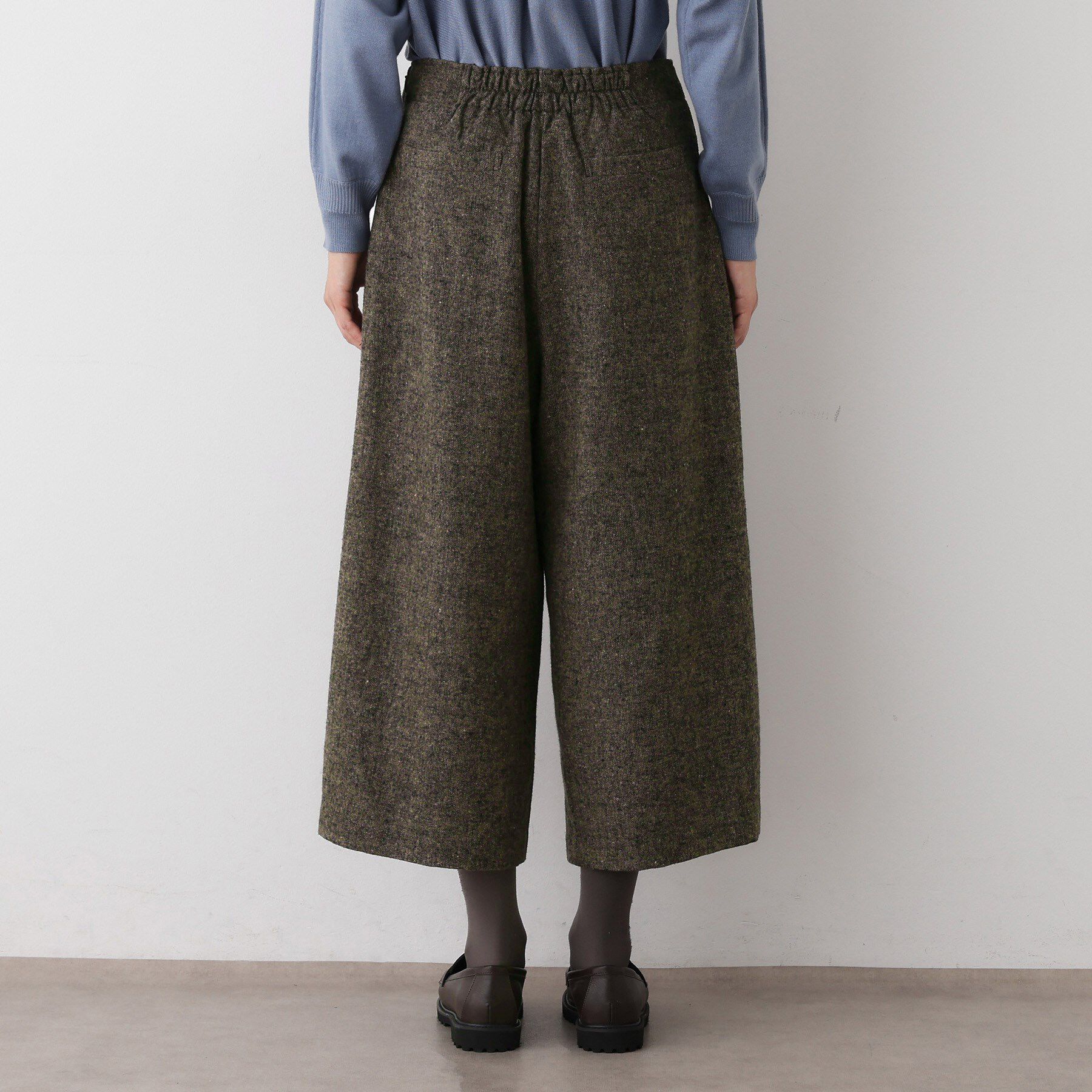 Dessin「【洗える/後ろゴム】ツイードマリンクロップド丈パンツ」|その他|