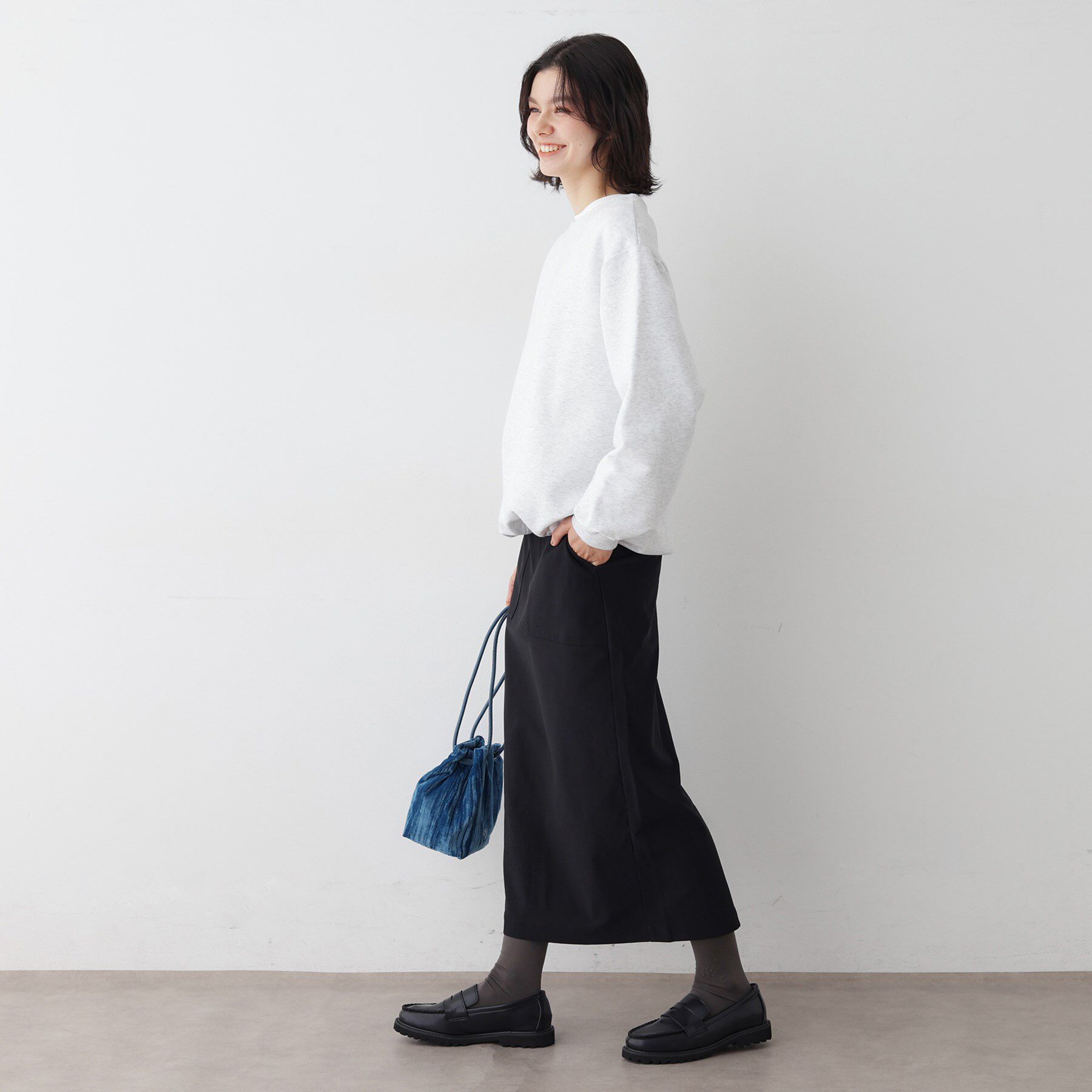 Dessin「【洗える/ウエストゴム】Iラインイージースカート」|スカート|