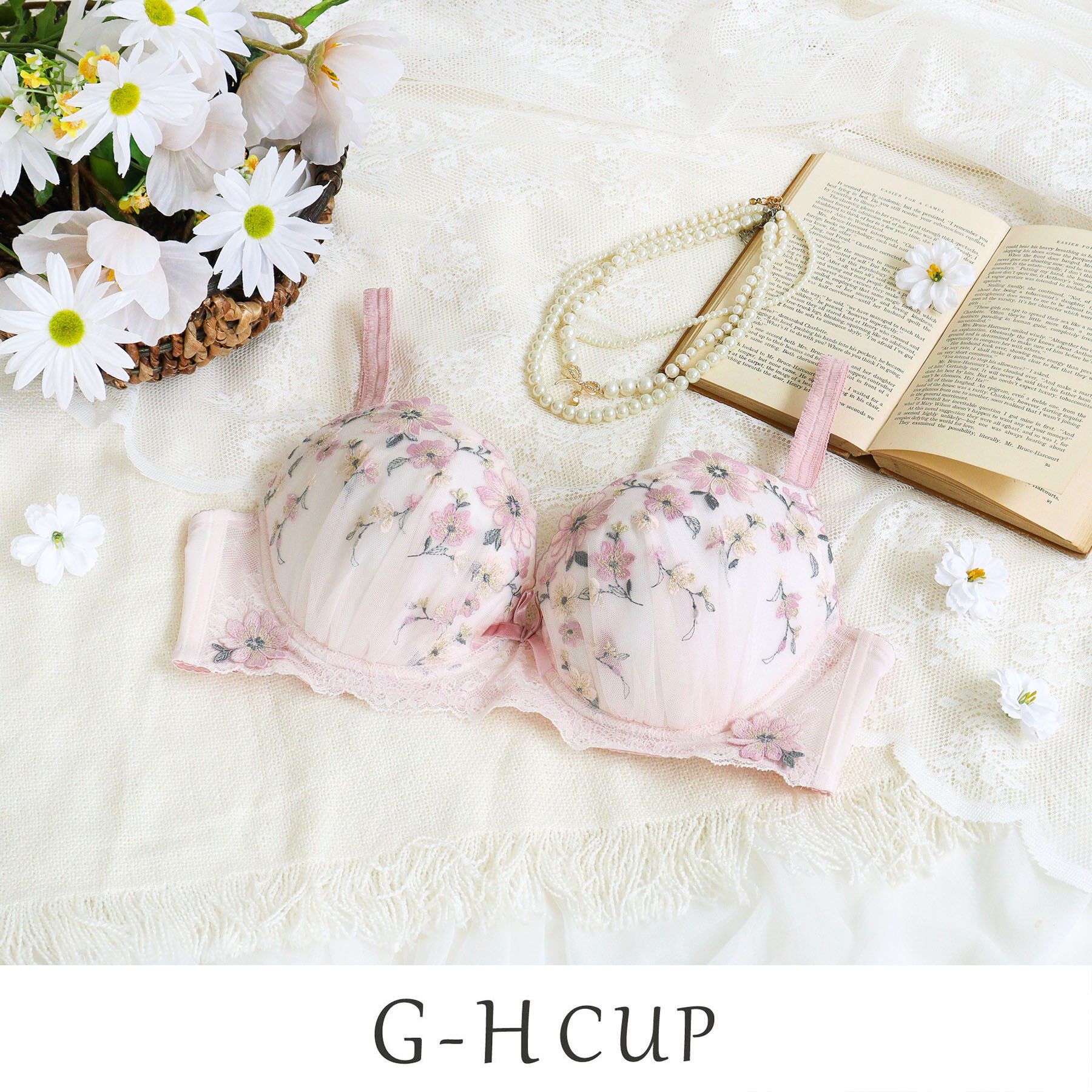 Risa Magli「アルマ ブラジャー （G-H） ＜バストアップタイプ＞」|インナー|ピンク(071)