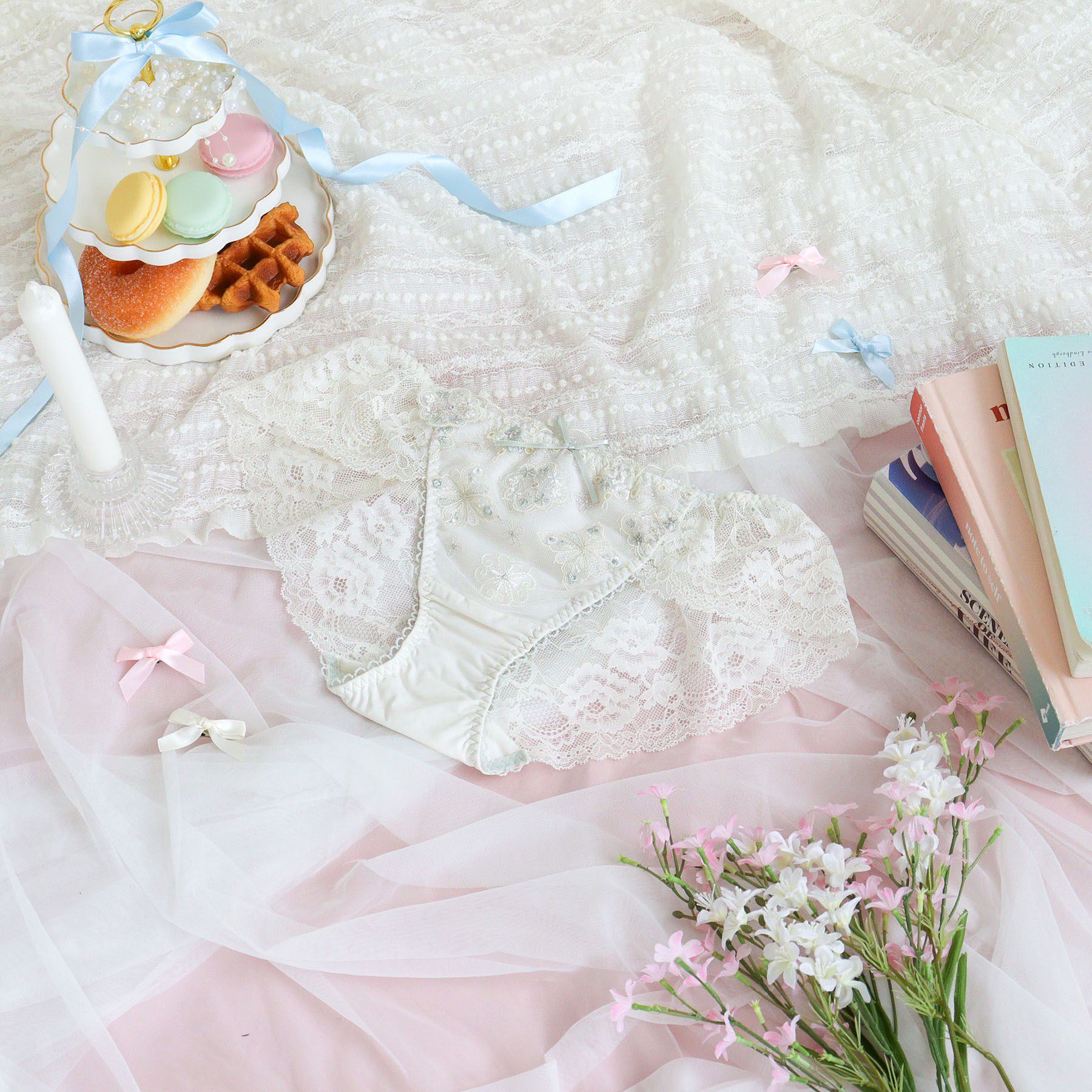 Risa Magli「キャシー レースショーツ」|インナー|アイボリー(004)