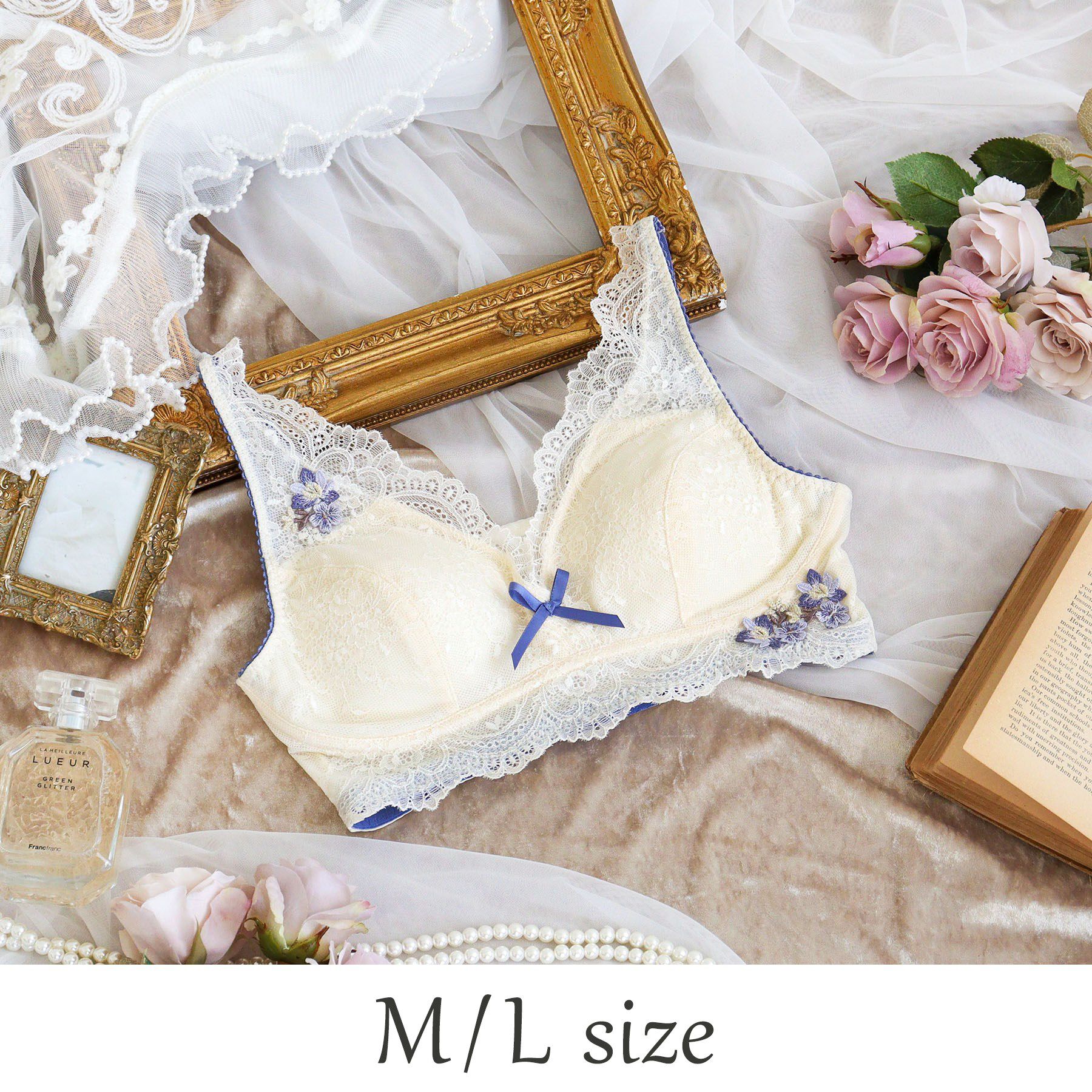 Risa Magli「サリー おやすみブラ  （M-L）」|インナー|ブルー(092)