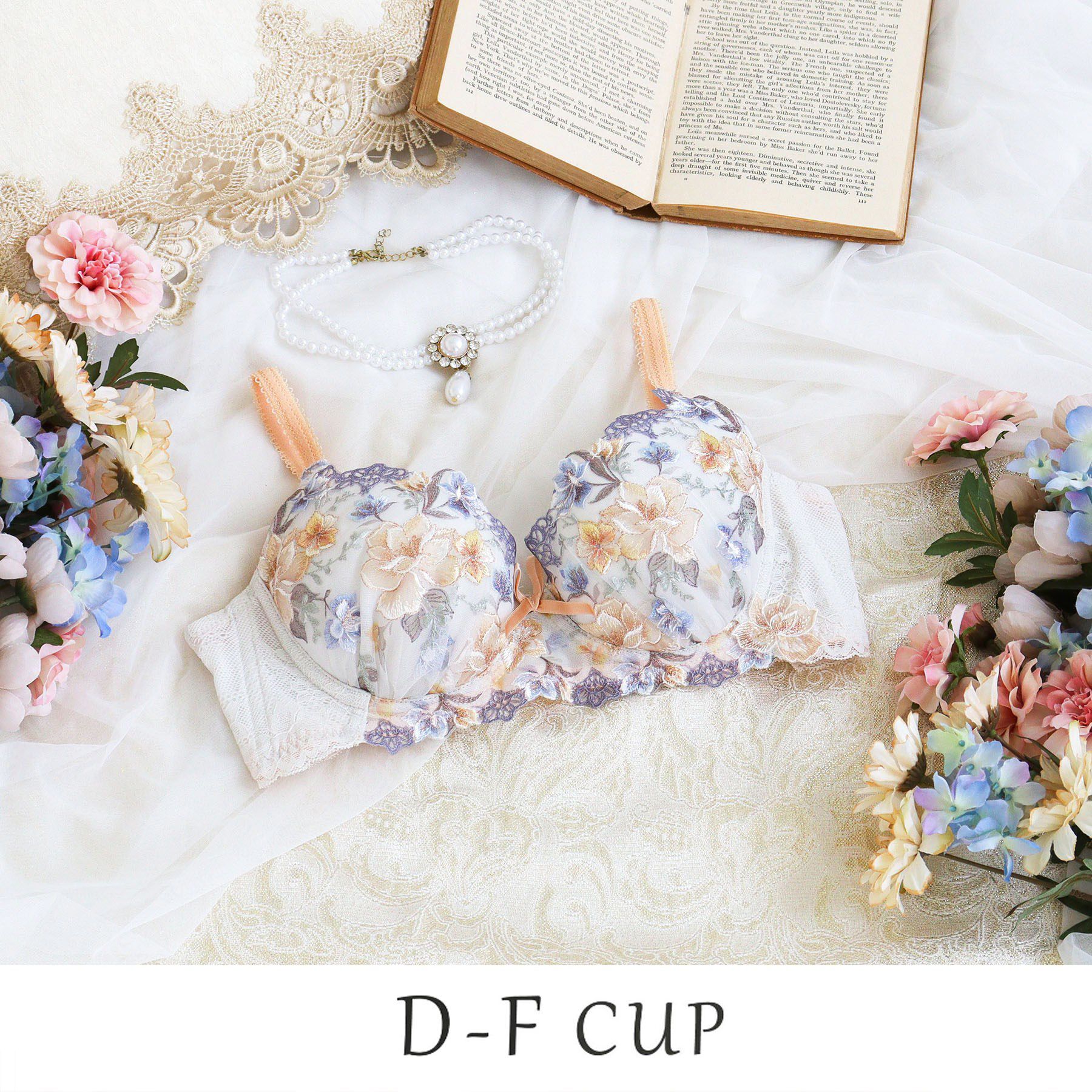 Risa Magli「ジェシー ブラジャー （D-F） ＜D Make Type＞」|インナー|オレンジ(065)