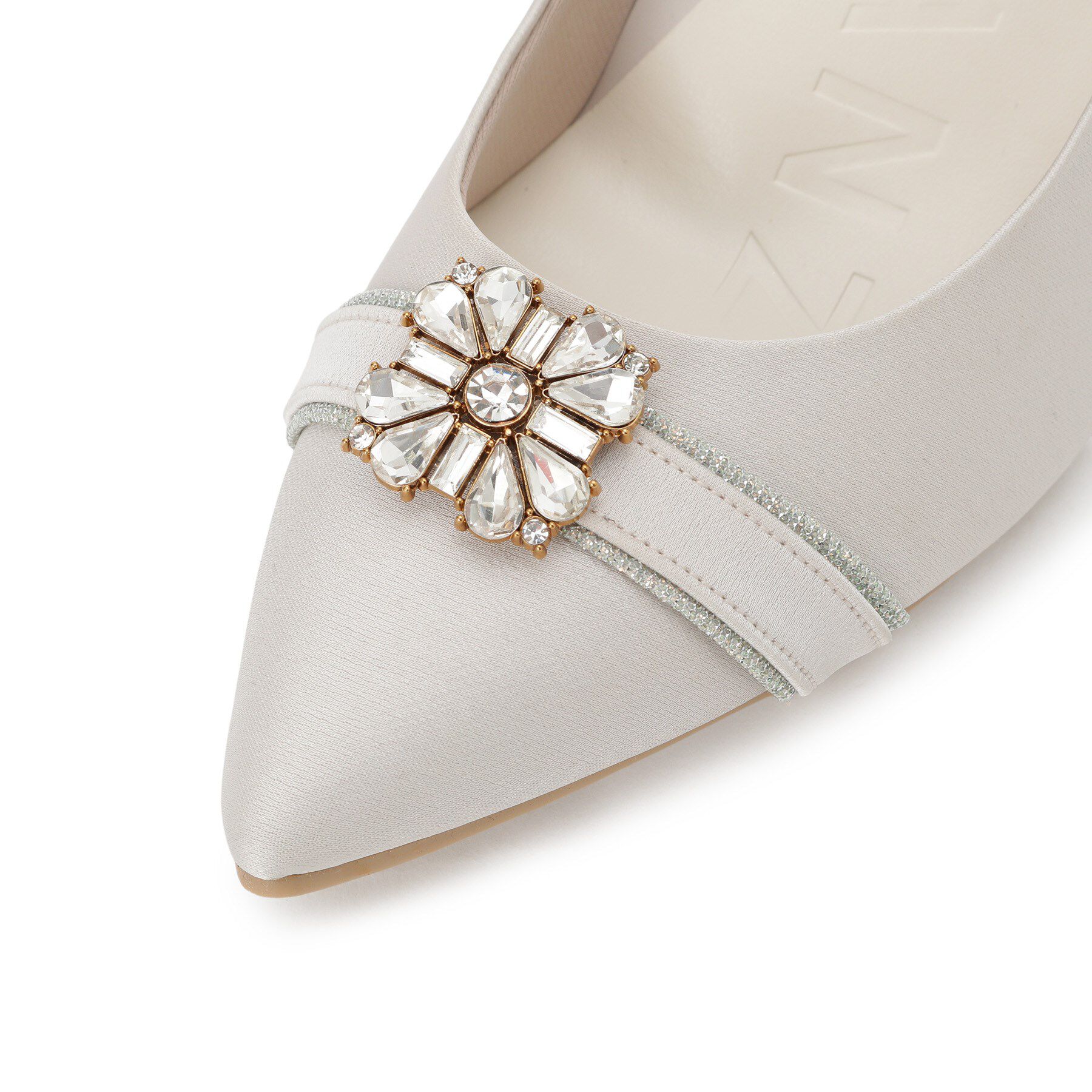 ESPERANZA「【12時間パンプス】約7．5cm／ビジューベルト パーティ-結婚式に最適」|パンプス|