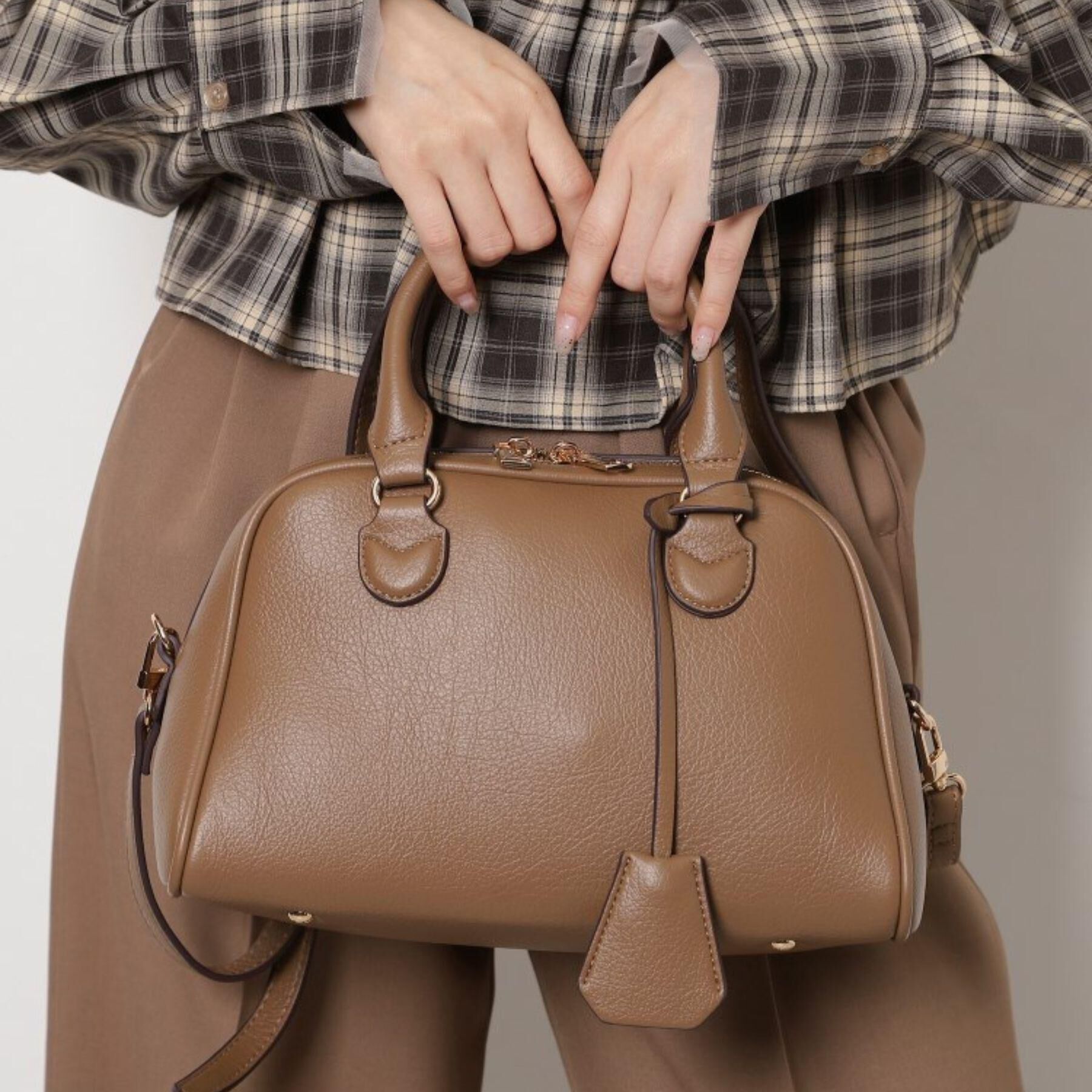 ESPERANZA「シボフェイクレザー2WAYボストンバッグ」|ボストンバッグ|