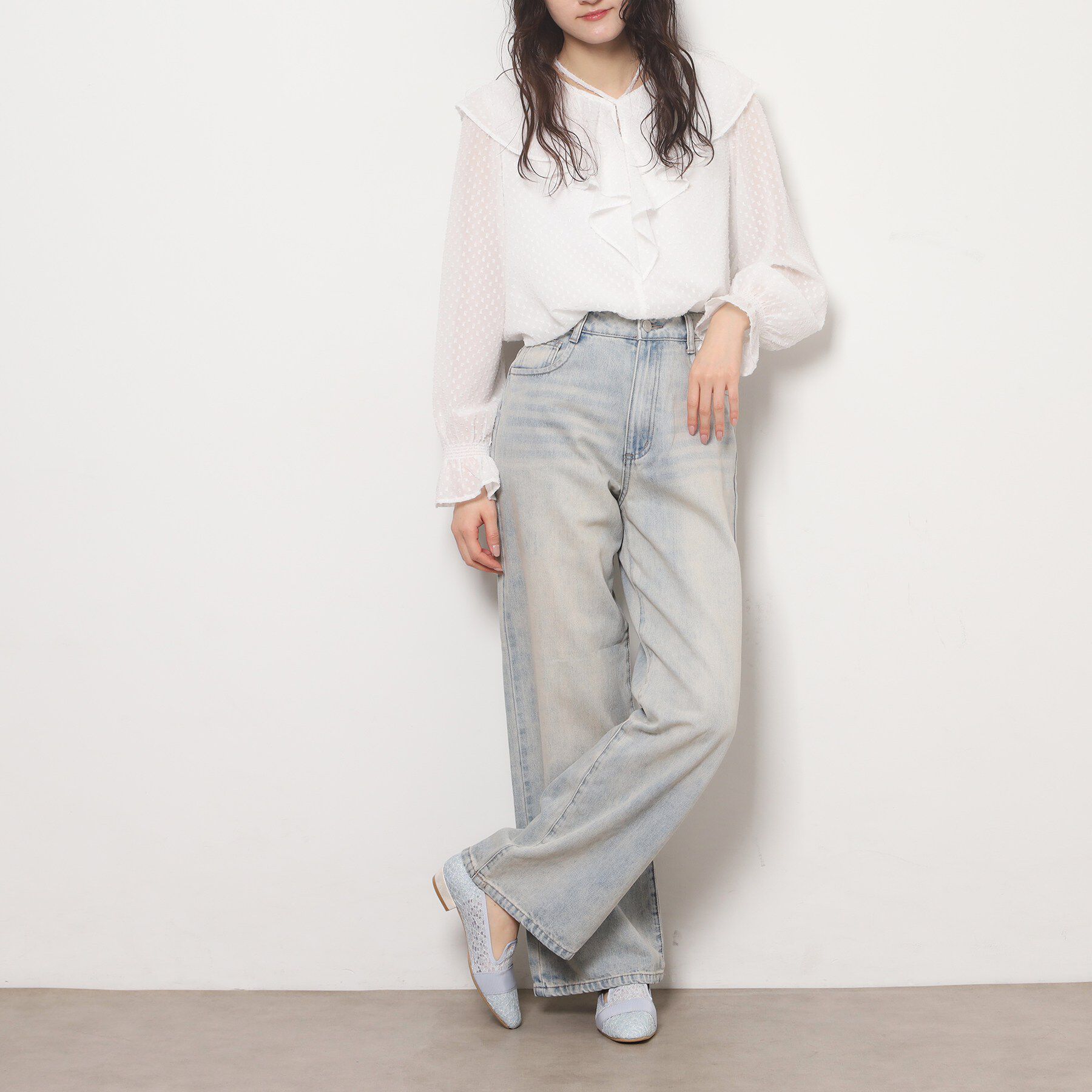 ESPERANZA「2WAYフリルフラットオペラシューズ」|その他|