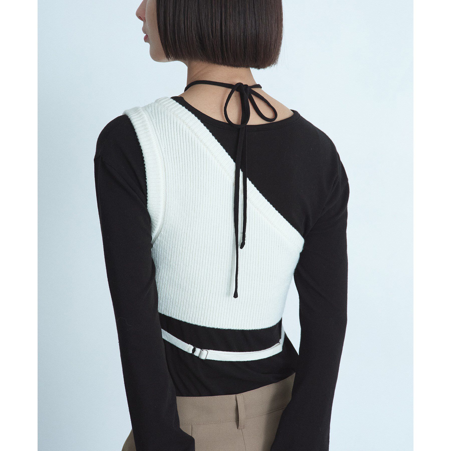 CODE A「asymmetry knit vest」|ニット・セーター|