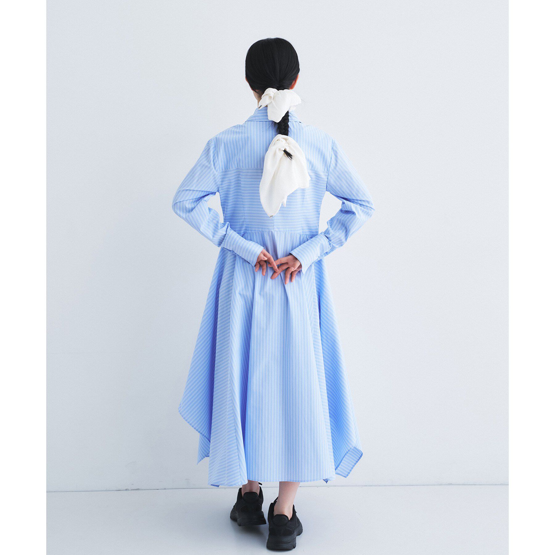 CODE A「stripe shirt dress」|ワンピース|