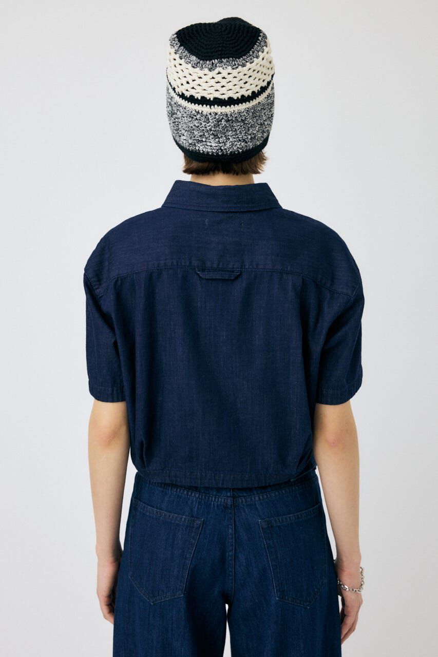 MOUSSY「DENIM CROP シャツ」|シャツ・ブラウス|