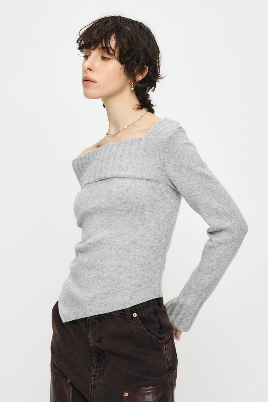 MOUSSY「ASYMMETRY トップス」|ニット・セーター|